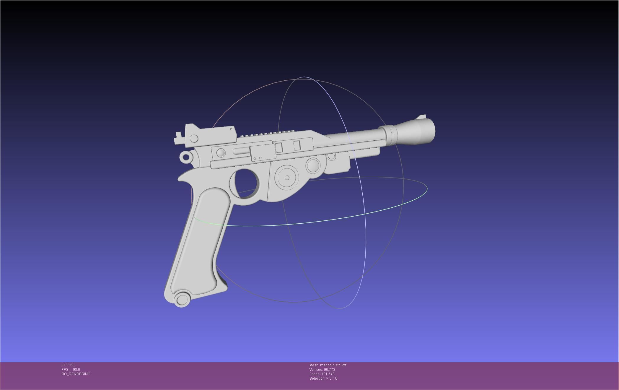 Star Wars The Mandalorian Blaster Pistol Basic Model 3D model_26