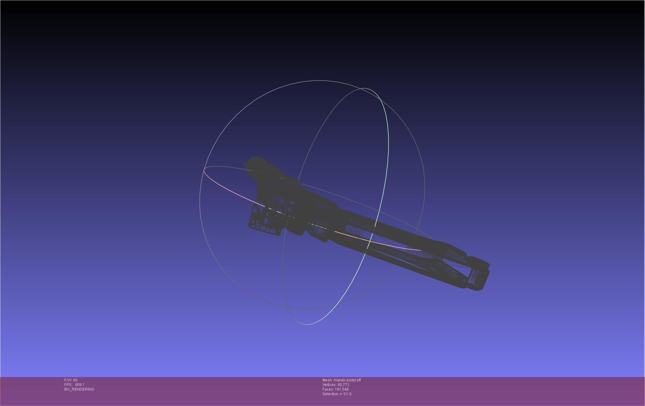 Star Wars The Mandalorian Blaster Pistol Basic Model 3D model_73