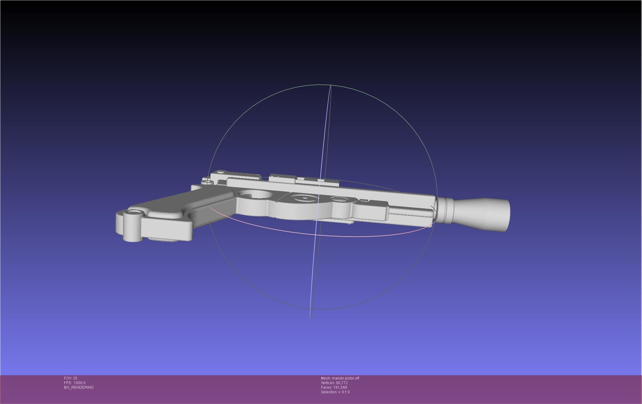 Star Wars The Mandalorian Blaster Pistol Basic Model 3D model_112