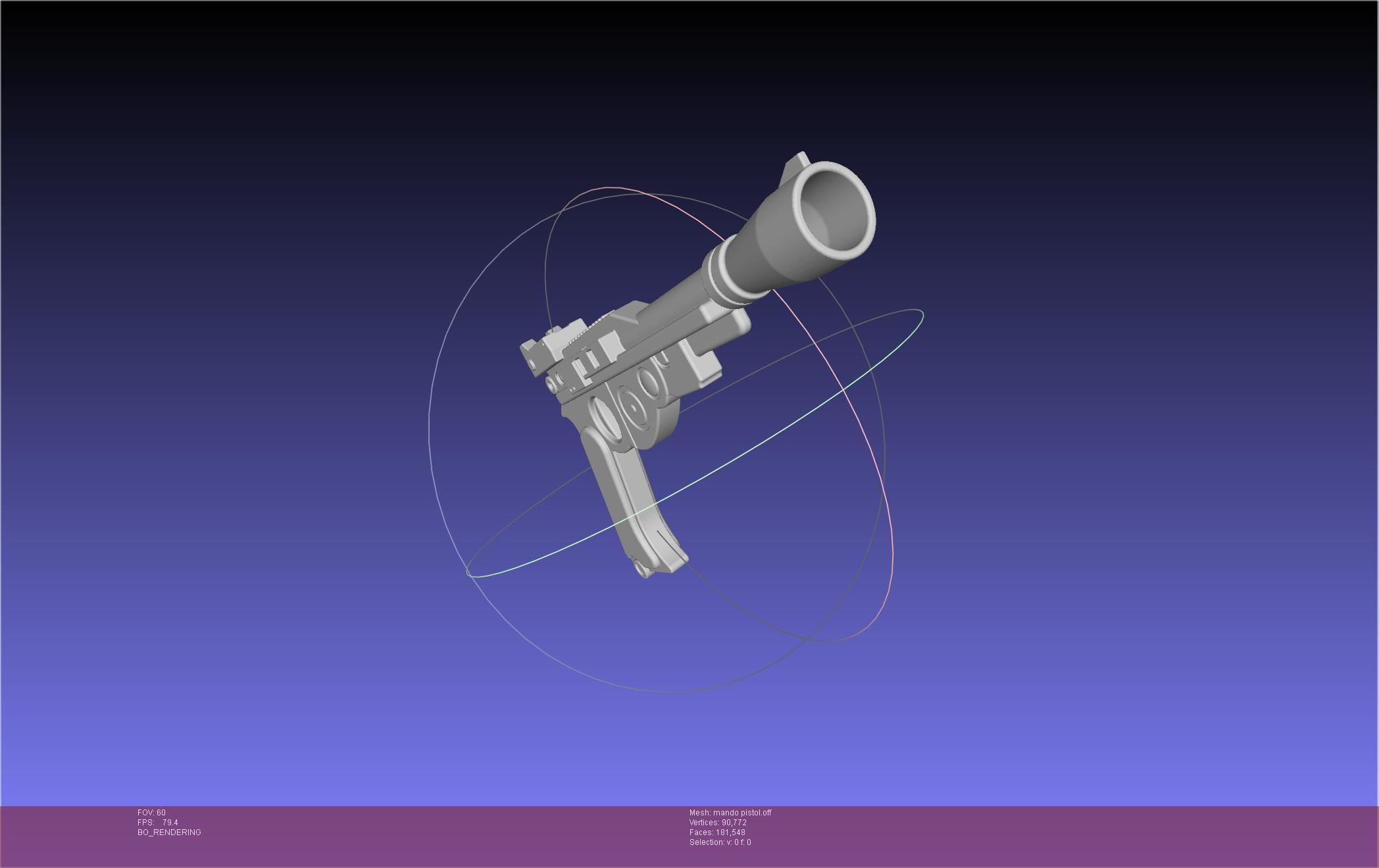 Star Wars The Mandalorian Blaster Pistol Basic Model 3D model_24