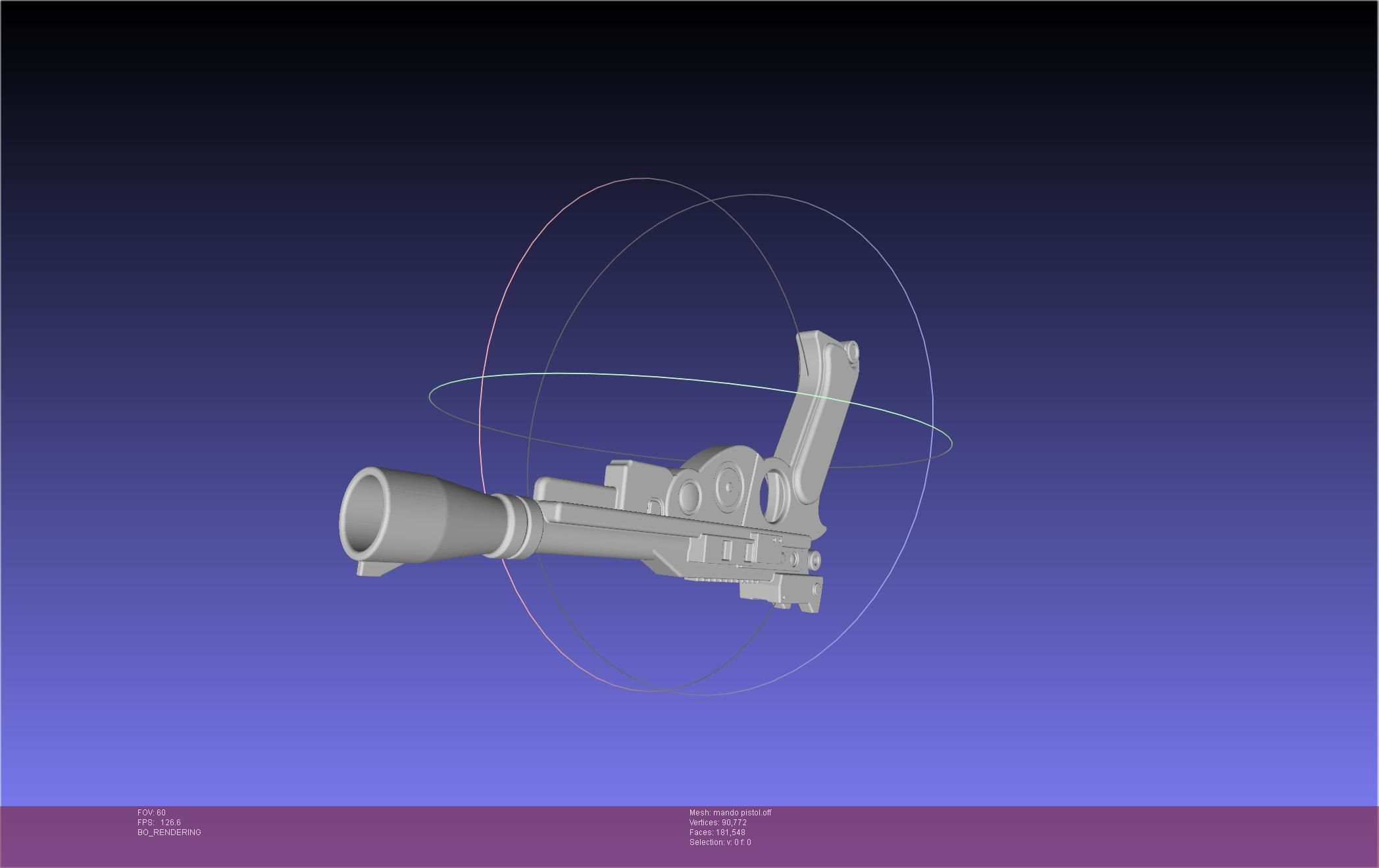 Star Wars The Mandalorian Blaster Pistol Basic Model 3D model_30