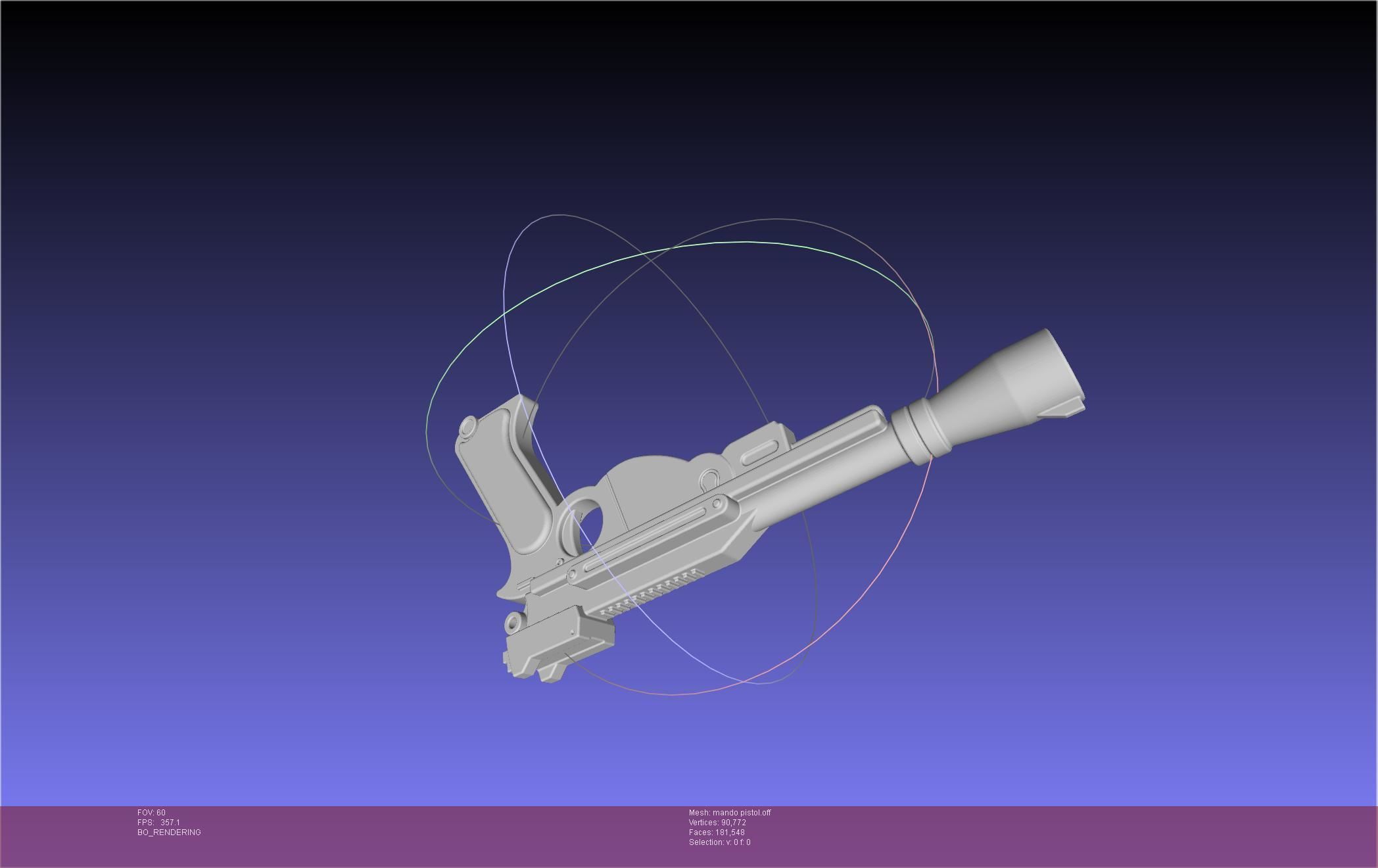 Star Wars The Mandalorian Blaster Pistol Basic Model 3D model_42