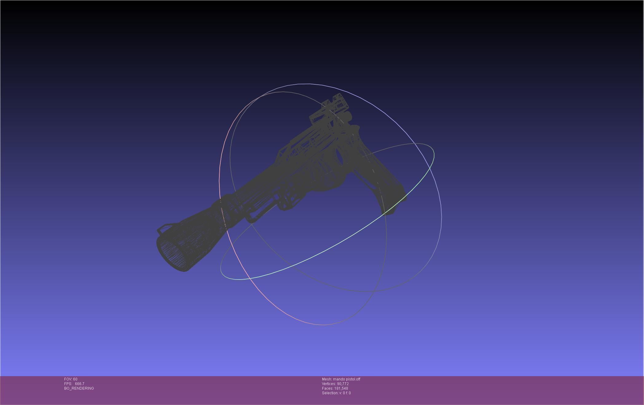 Star Wars The Mandalorian Blaster Pistol Basic Model 3D model_70