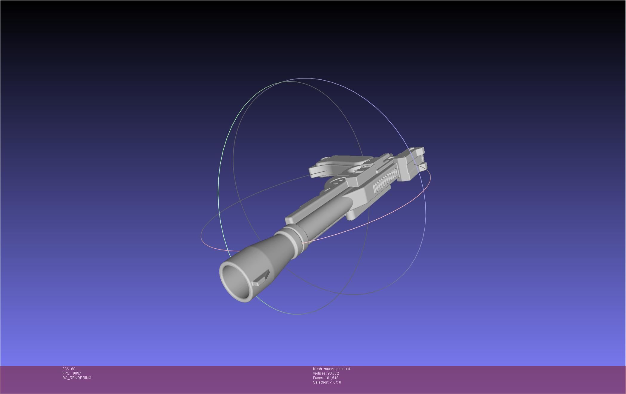 Star Wars The Mandalorian Blaster Pistol Basic Model 3D model_49