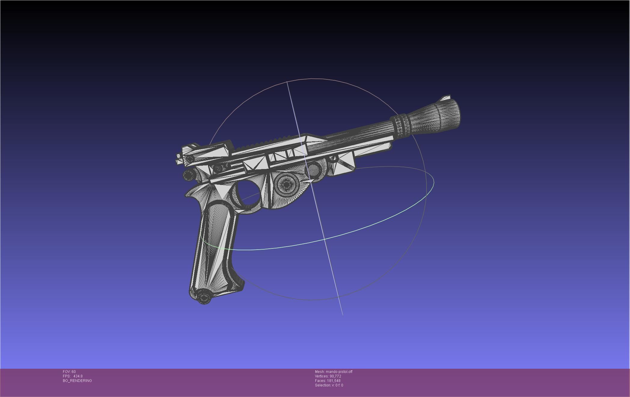 Star Wars The Mandalorian Blaster Pistol Basic Model 3D model_65