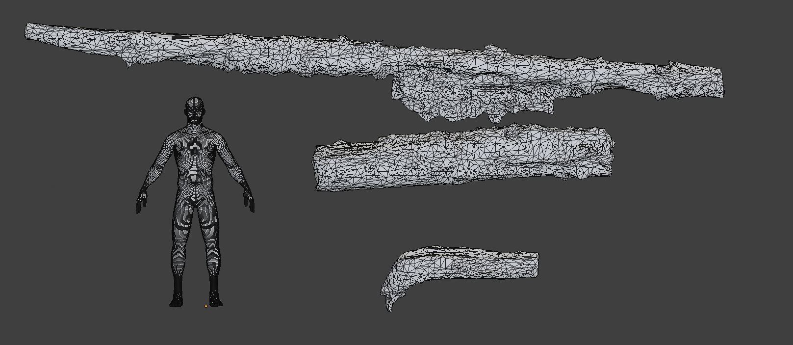 Forest Branches Debris Leaves Scan Low-poly 3D model_8