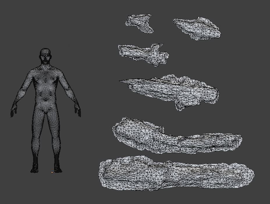 Forest Branches Debris Leaves Scan Low-poly 3D model_9