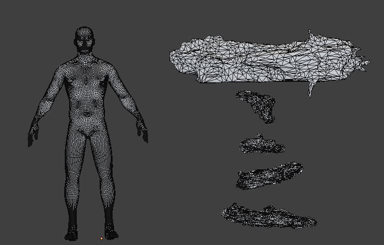 Forest Branches Debris Leaves Scan Low-poly 3D model_7