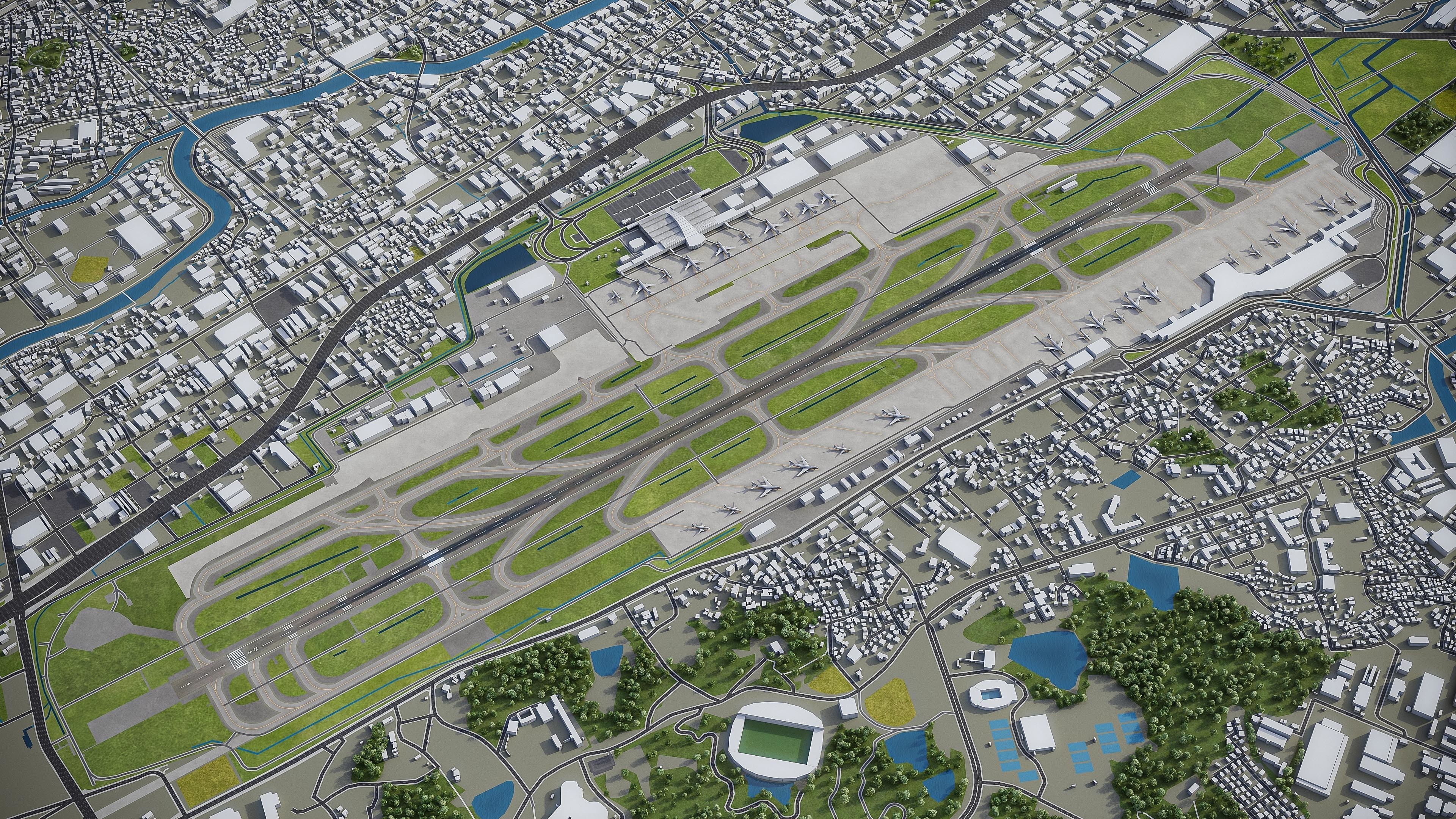 Fukuoka Low-poly 3D model_43