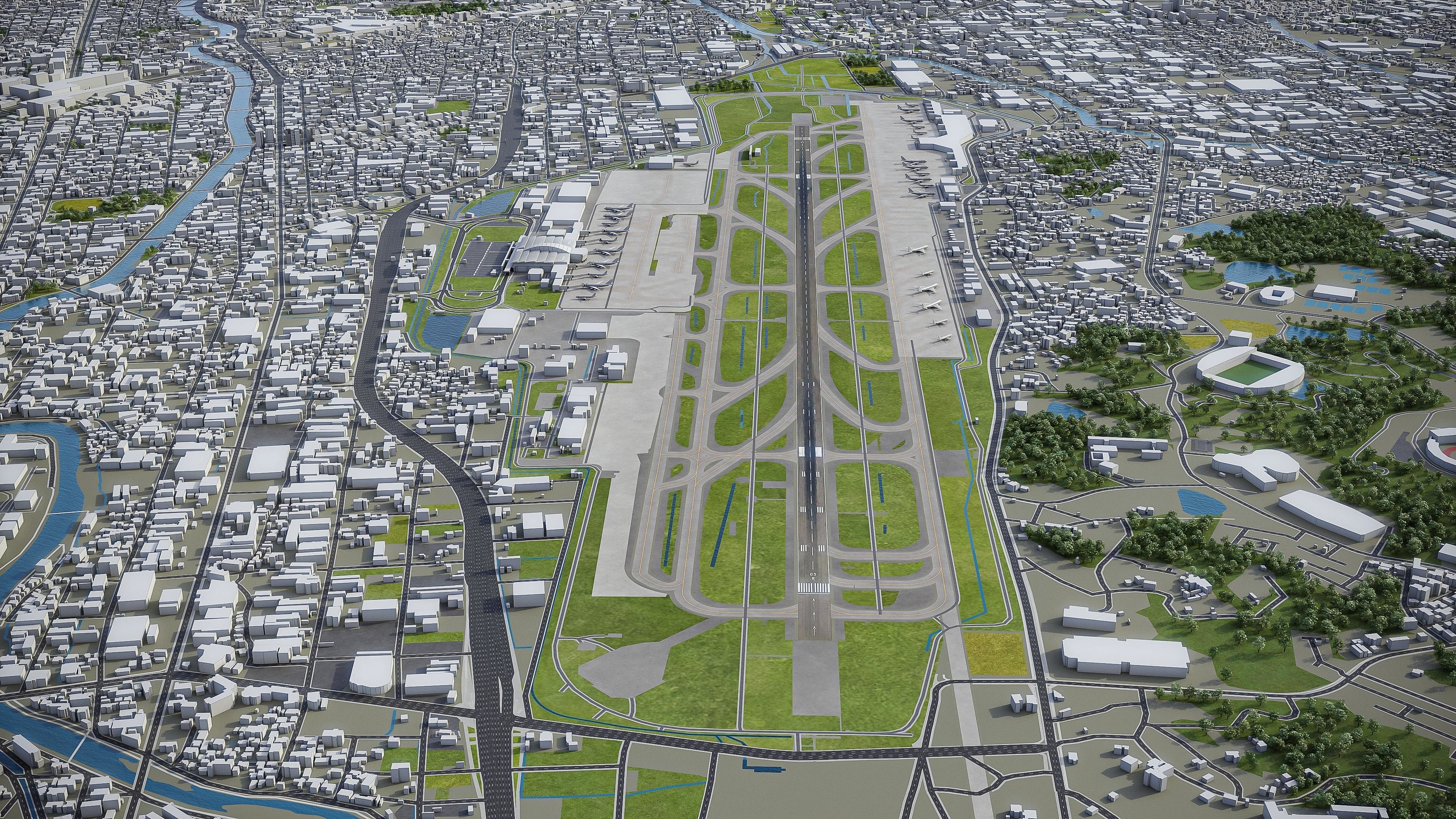 Fukuoka Low-poly 3D model_42