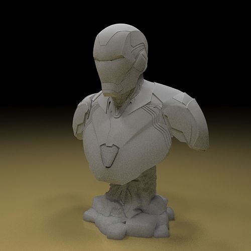 Iron Man bust 3D Model Ready to Print 3D print model