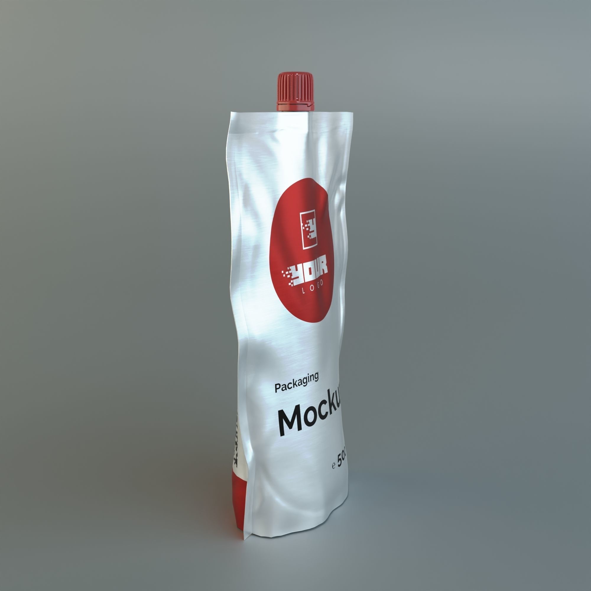 Flexible packaging Doy-Pack with dispenser and cap 3D model | CGTrader
