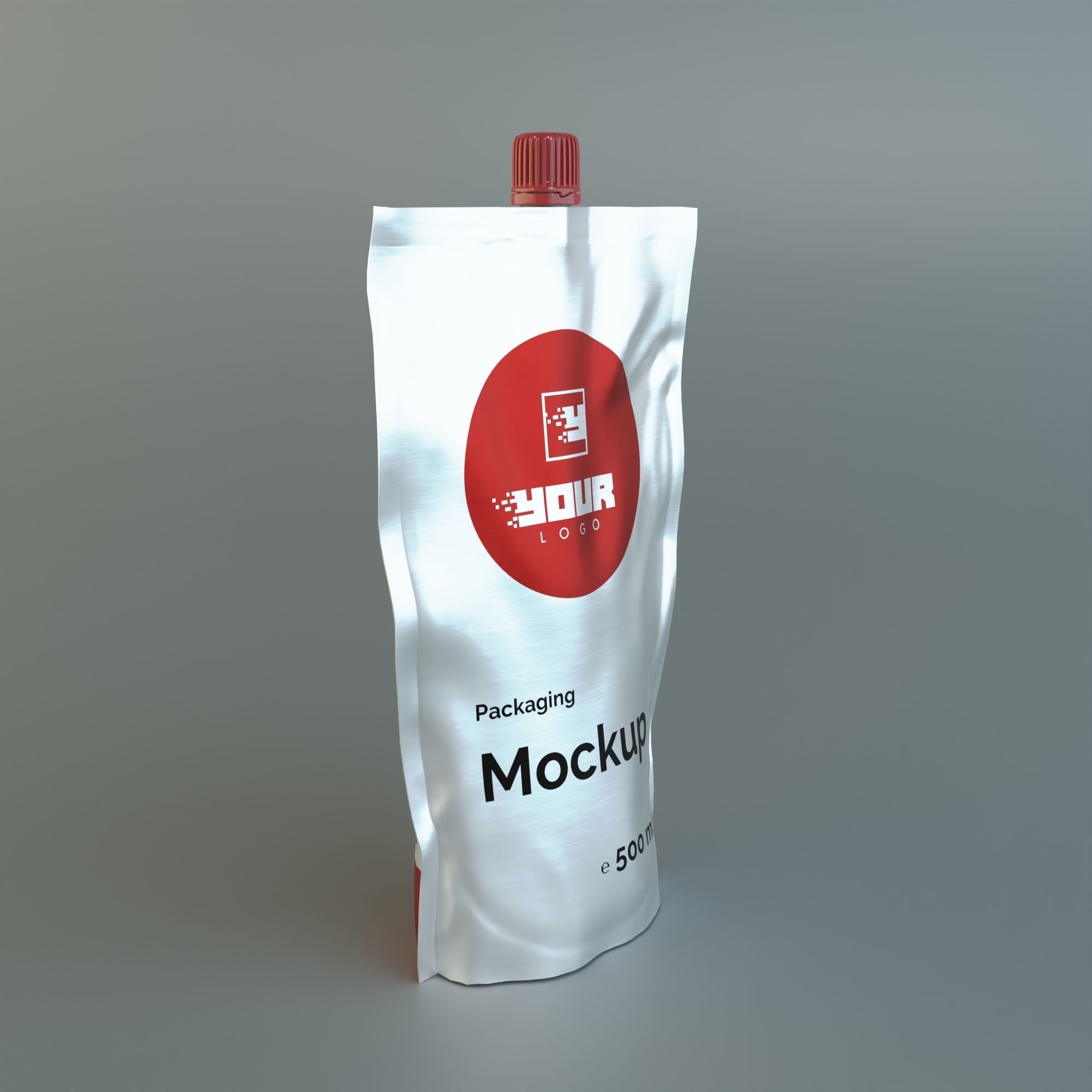 Flexible packaging Doy-Pack with dispenser and cap 3D model | CGTrader