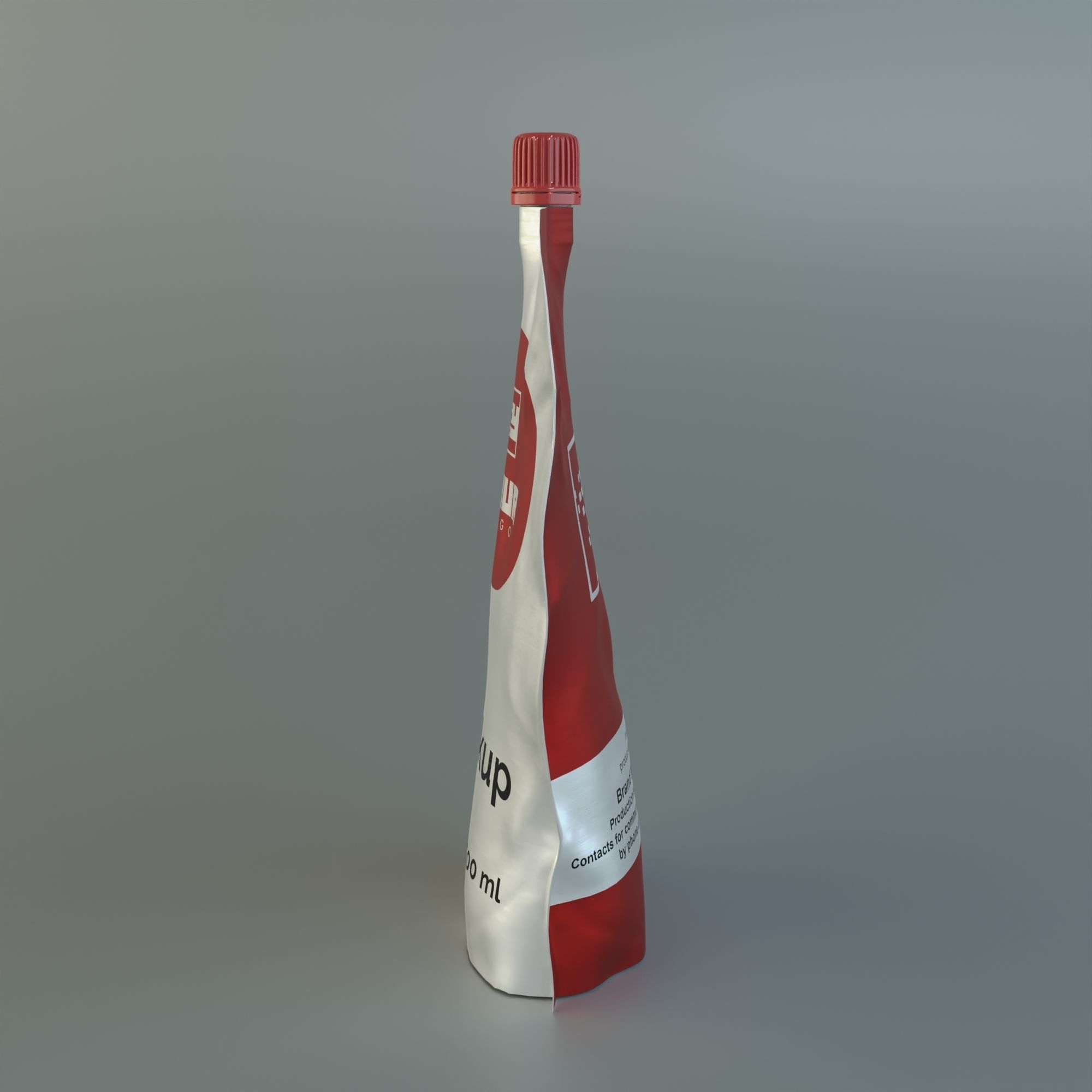 Flexible packaging Doy-Pack with dispenser and cap 3D model | CGTrader