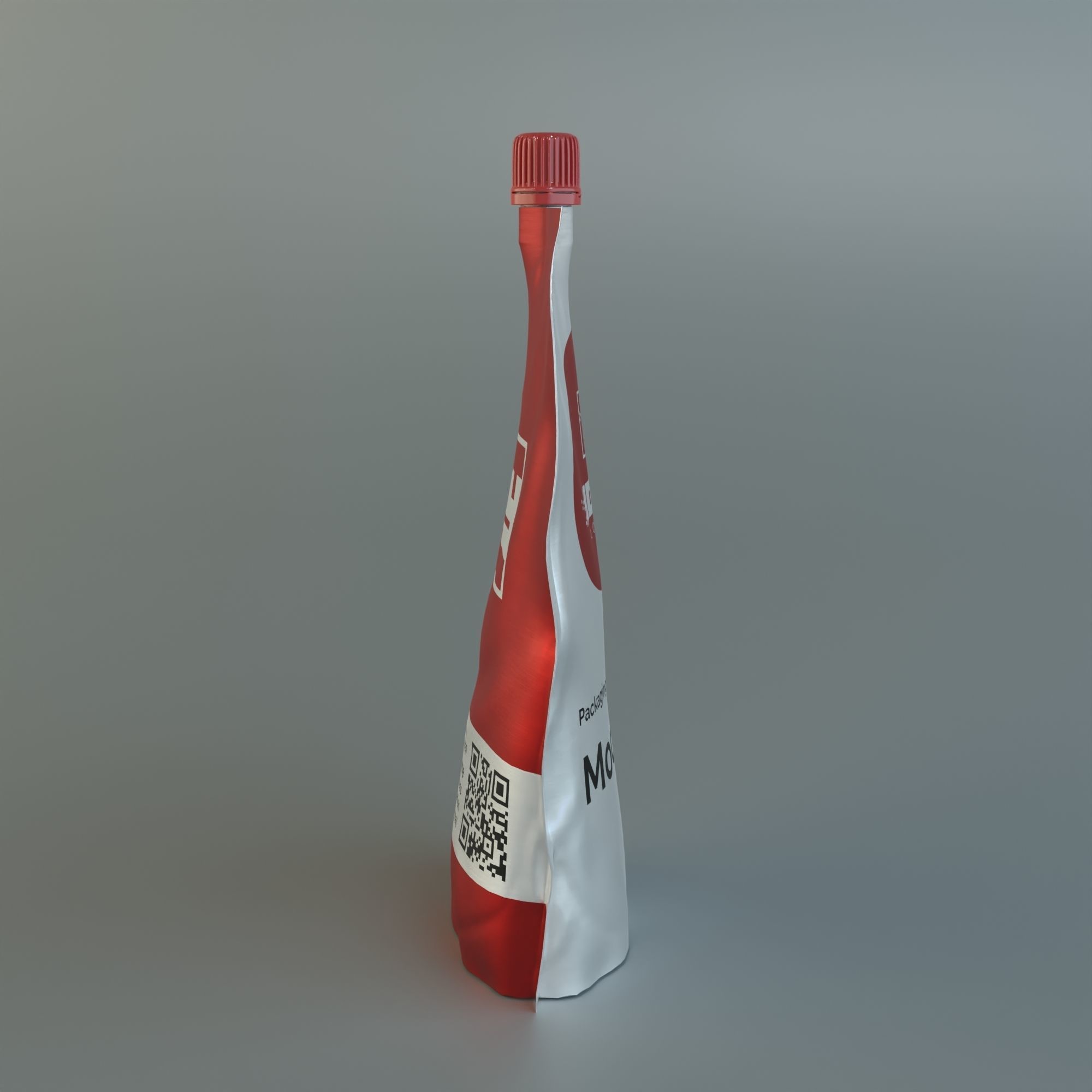 Flexible packaging Doy-Pack with dispenser and cap 3D model | CGTrader