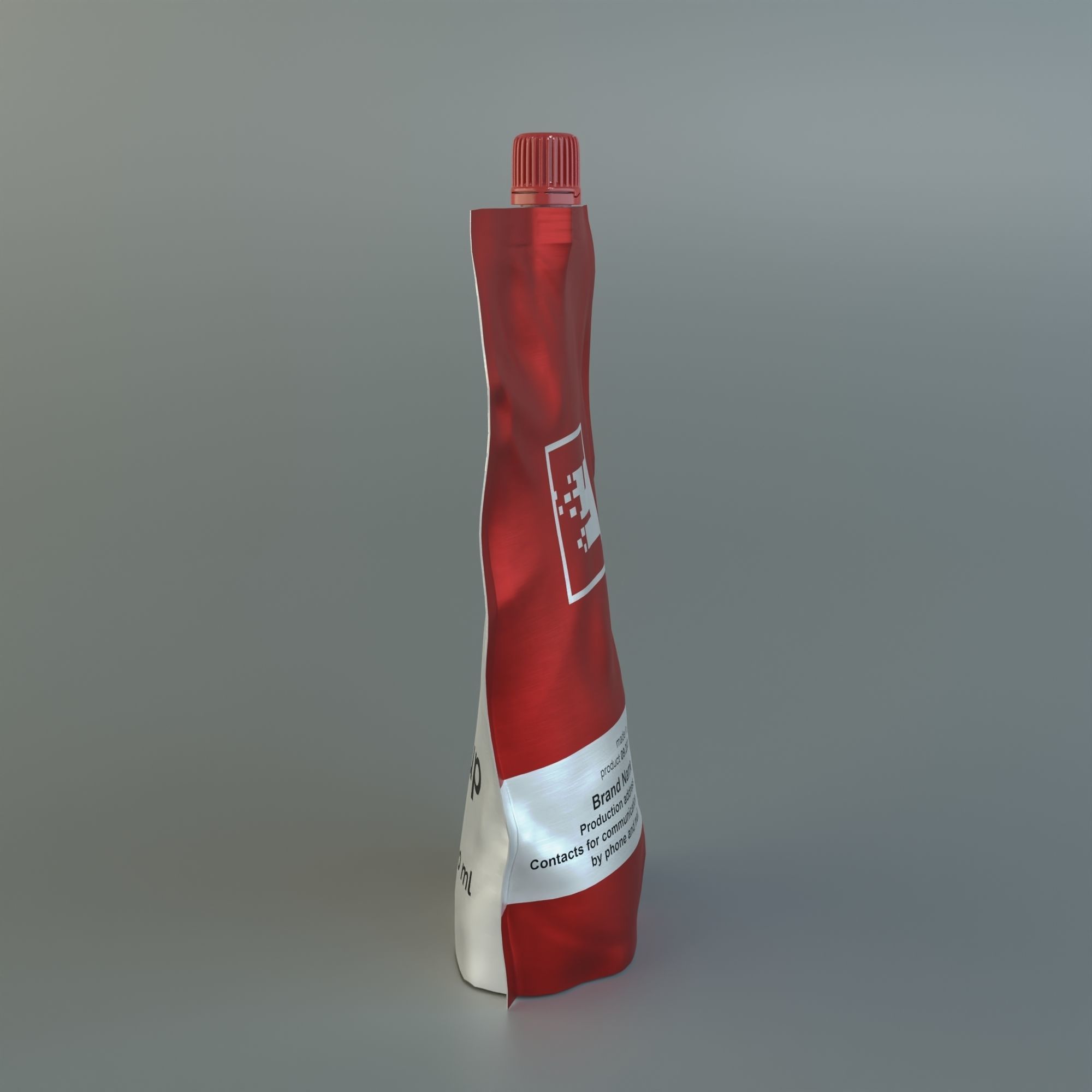 Flexible packaging Doy-Pack with dispenser and cap 3D model | CGTrader