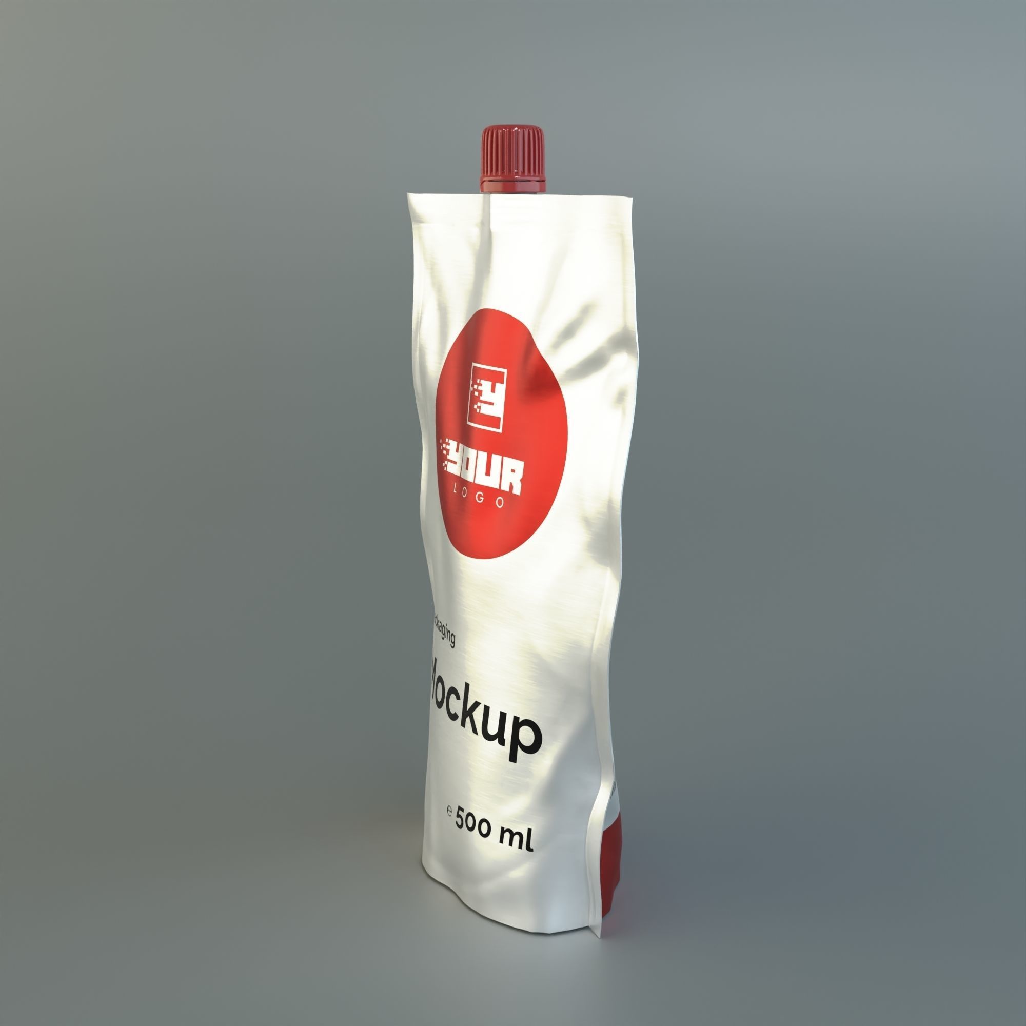 Flexible packaging Doy-Pack with dispenser and cap 3D model | CGTrader