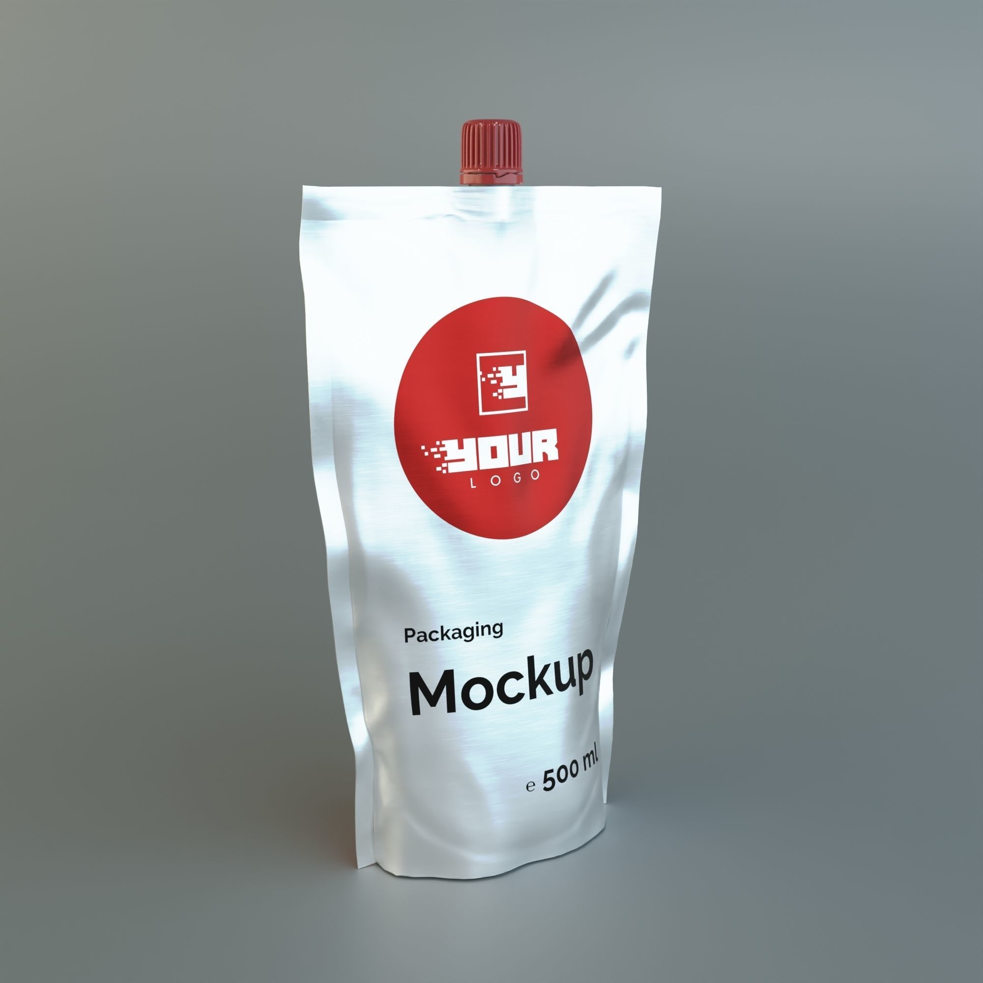 Flexible packaging Doy-Pack with dispenser and cap 3D model | CGTrader