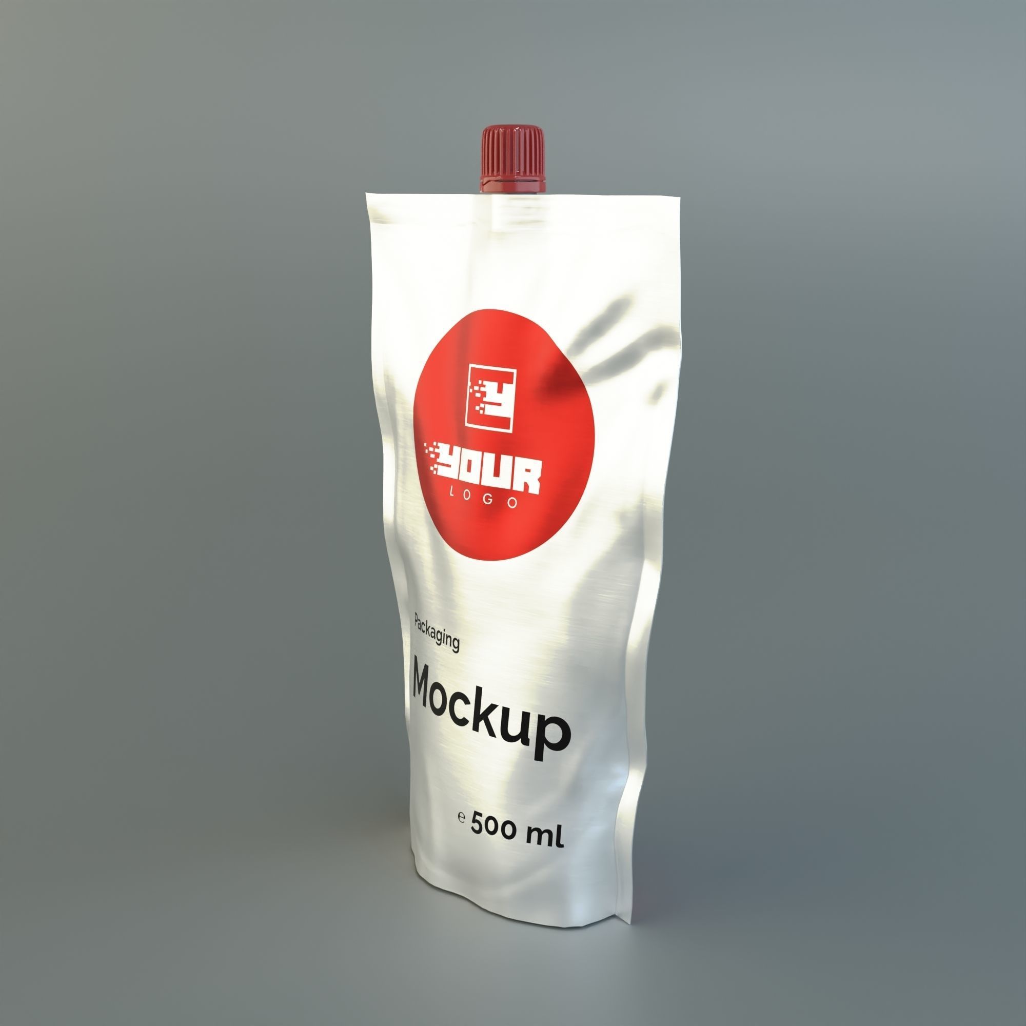 Flexible packaging Doy-Pack with dispenser and cap 3D model | CGTrader