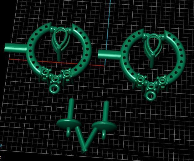 pearl earring  3D model_4