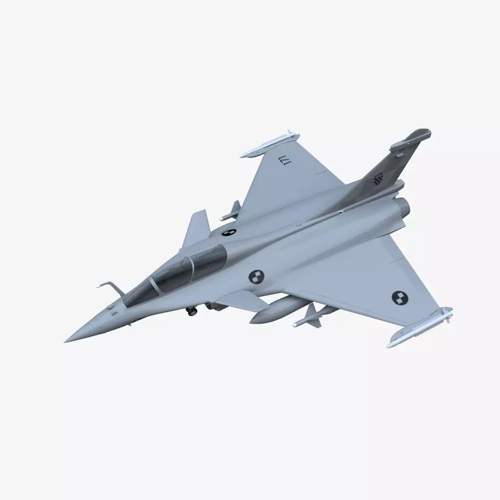 Dassault Rafale B Free low-poly 3D model