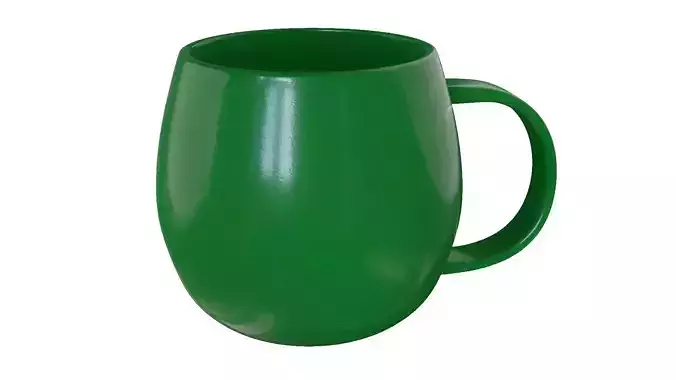 Coffee Mug 3D Model Low-poly 3D model