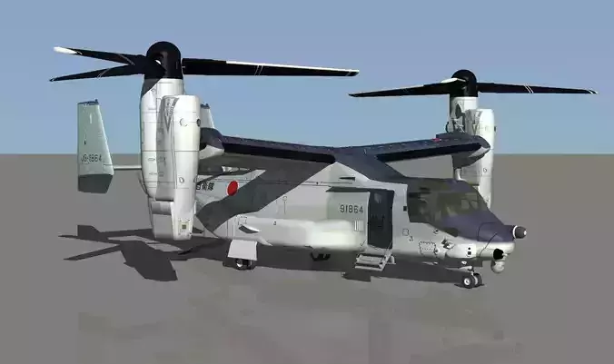 JGSDF V22 osprey aircraft 3D model