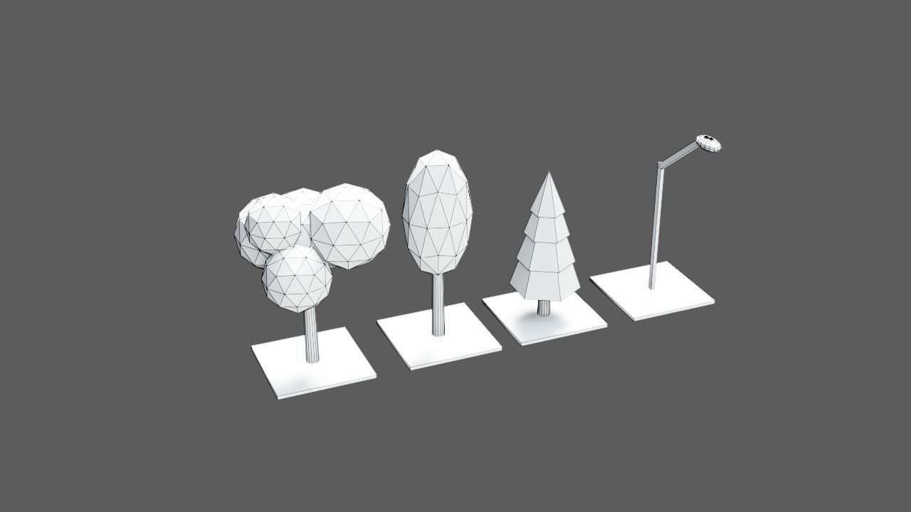 Low poly Modular city assets - Game ready Low-poly 3D model_18