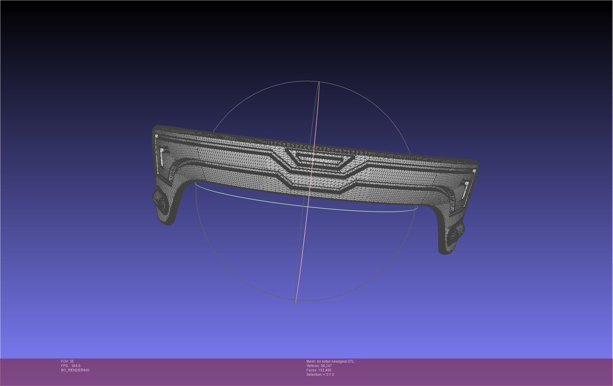 Star Wars The Mandalorian Bo-Katan Headgear Printable Model 3D print model_87