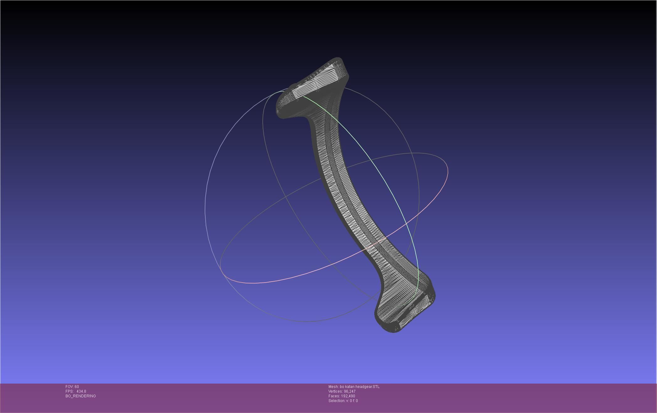 Star Wars The Mandalorian Bo-Katan Headgear Printable Model 3D print model_58