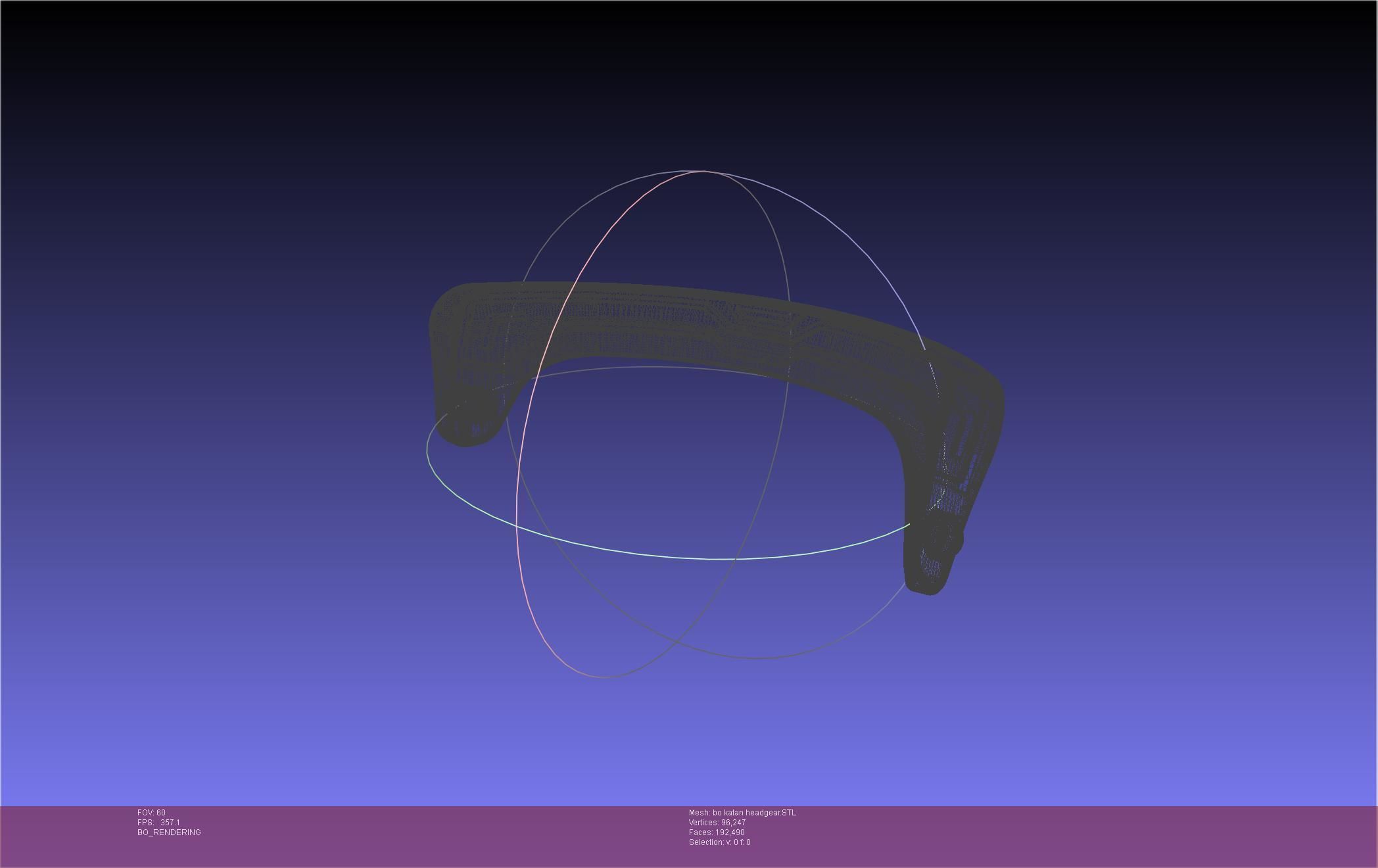 Star Wars The Mandalorian Bo-Katan Headgear Printable Model 3D print model_66