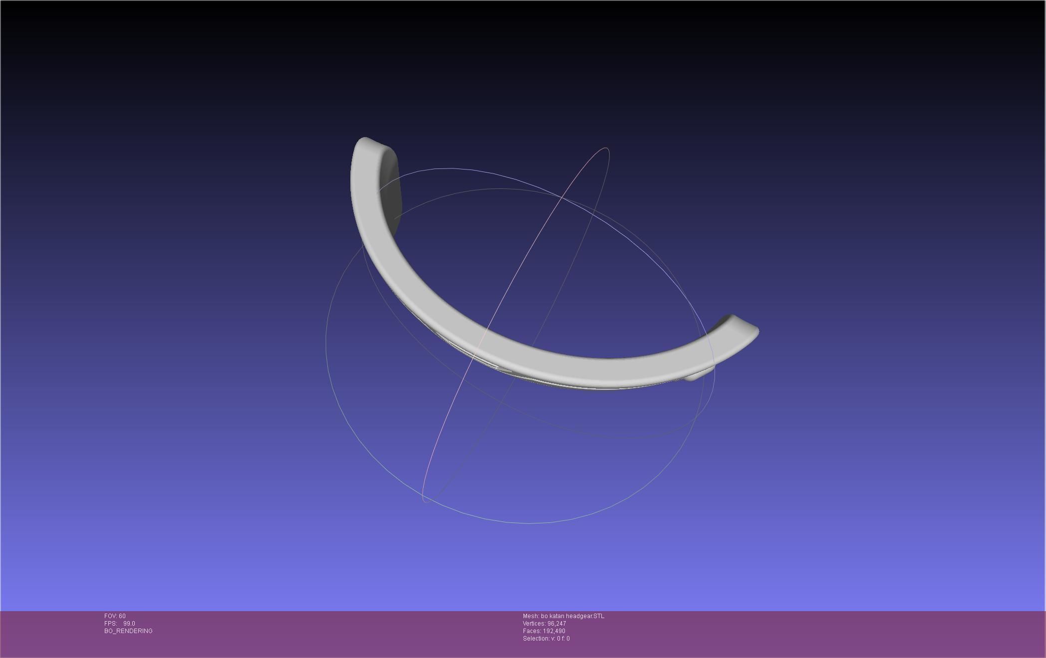 Star Wars The Mandalorian Bo-Katan Headgear Printable Model 3D print model_18