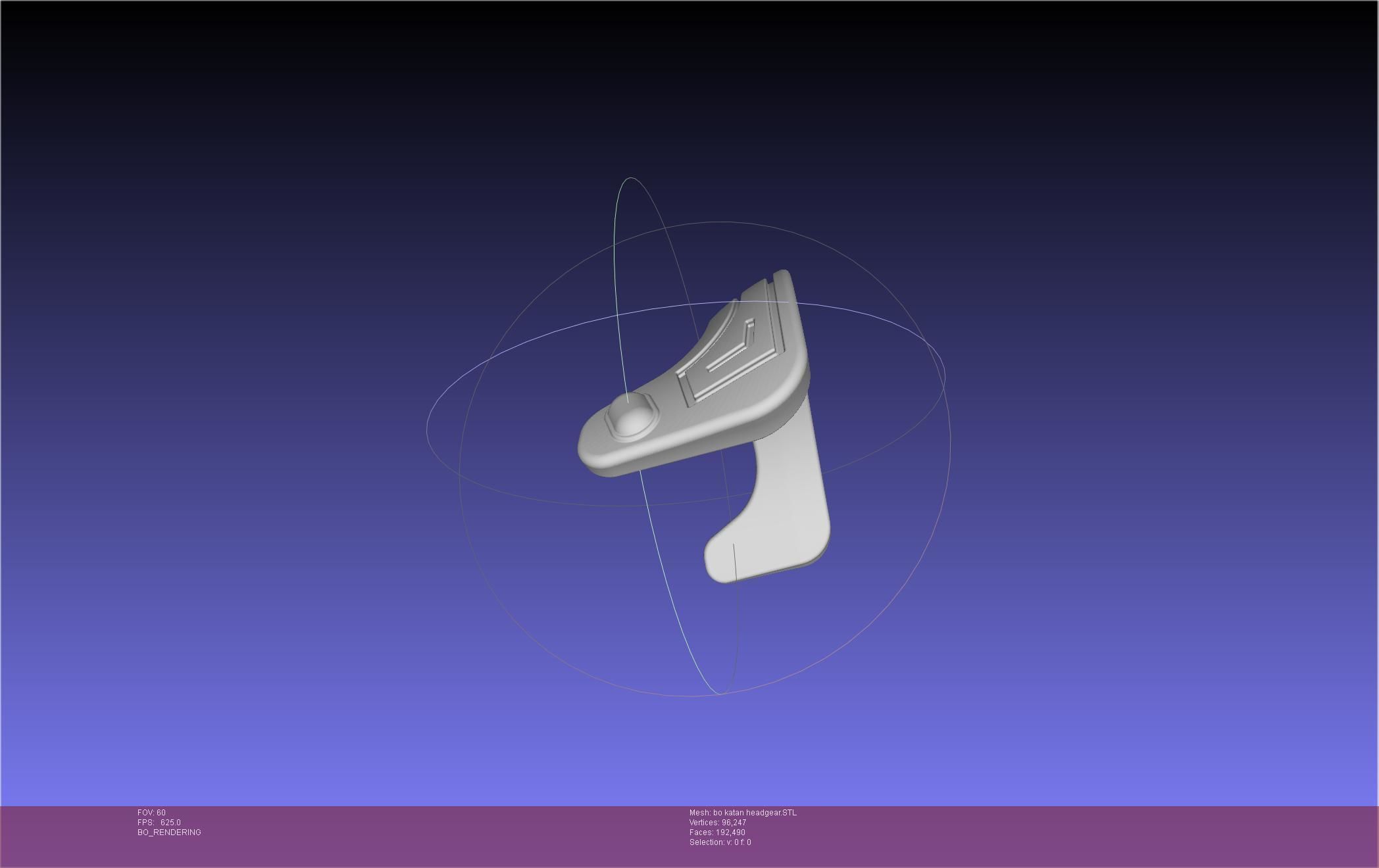 Star Wars The Mandalorian Bo-Katan Headgear Printable Model 3D print model_44