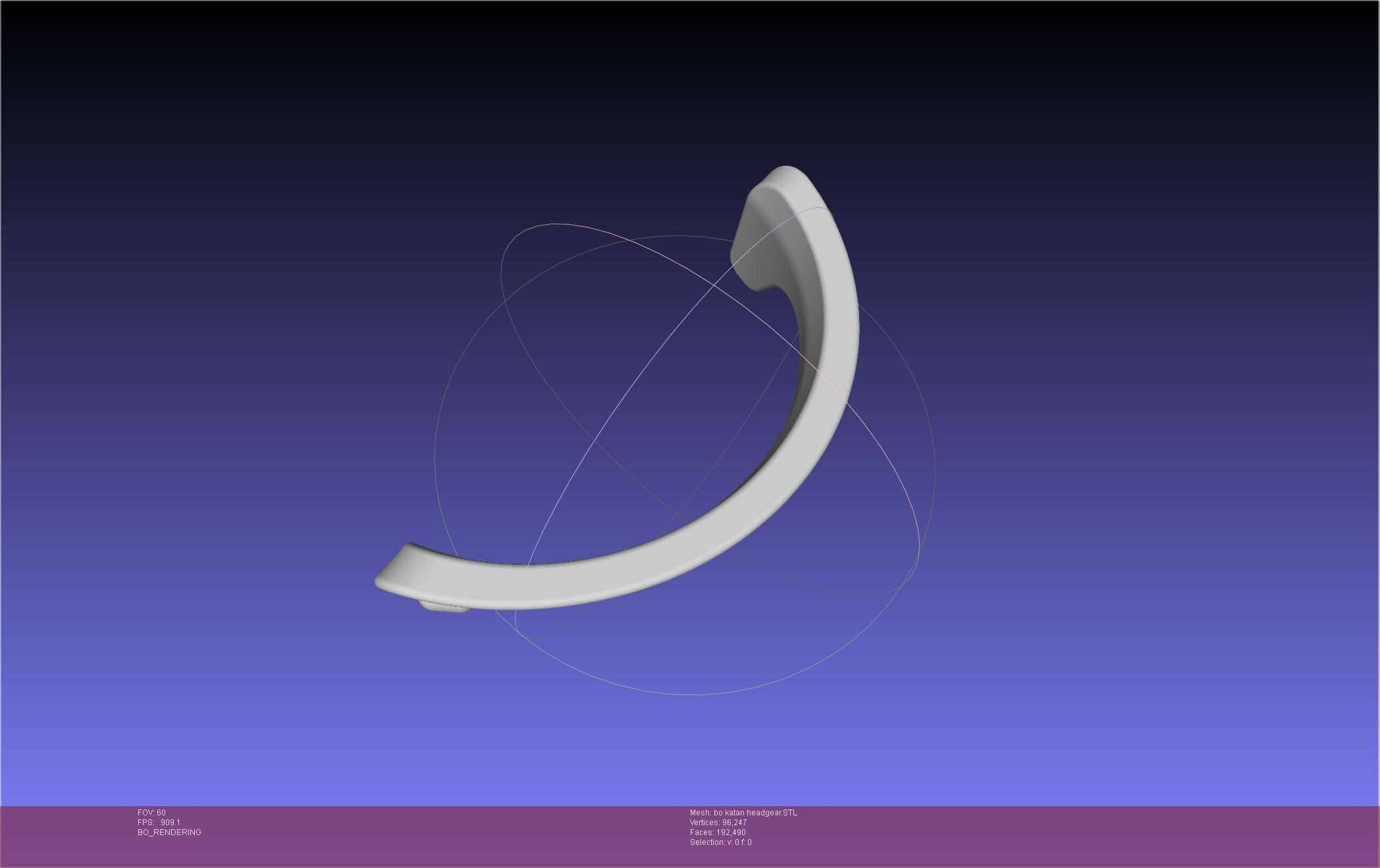 Star Wars The Mandalorian Bo-Katan Headgear Printable Model 3D print model_37