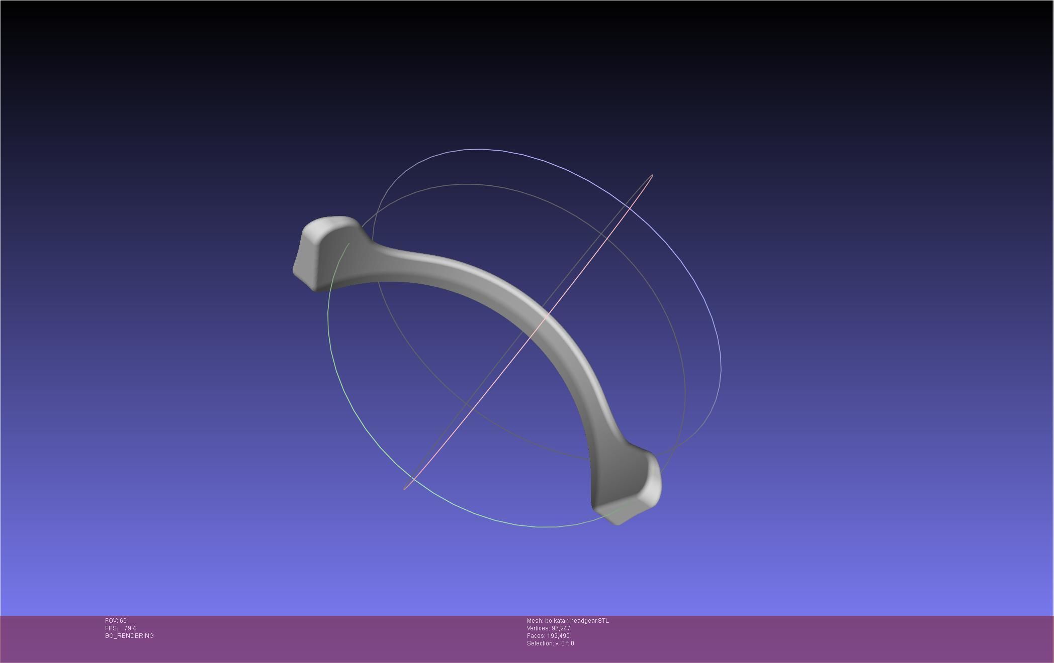 Star Wars The Mandalorian Bo-Katan Headgear Printable Model 3D print model_14