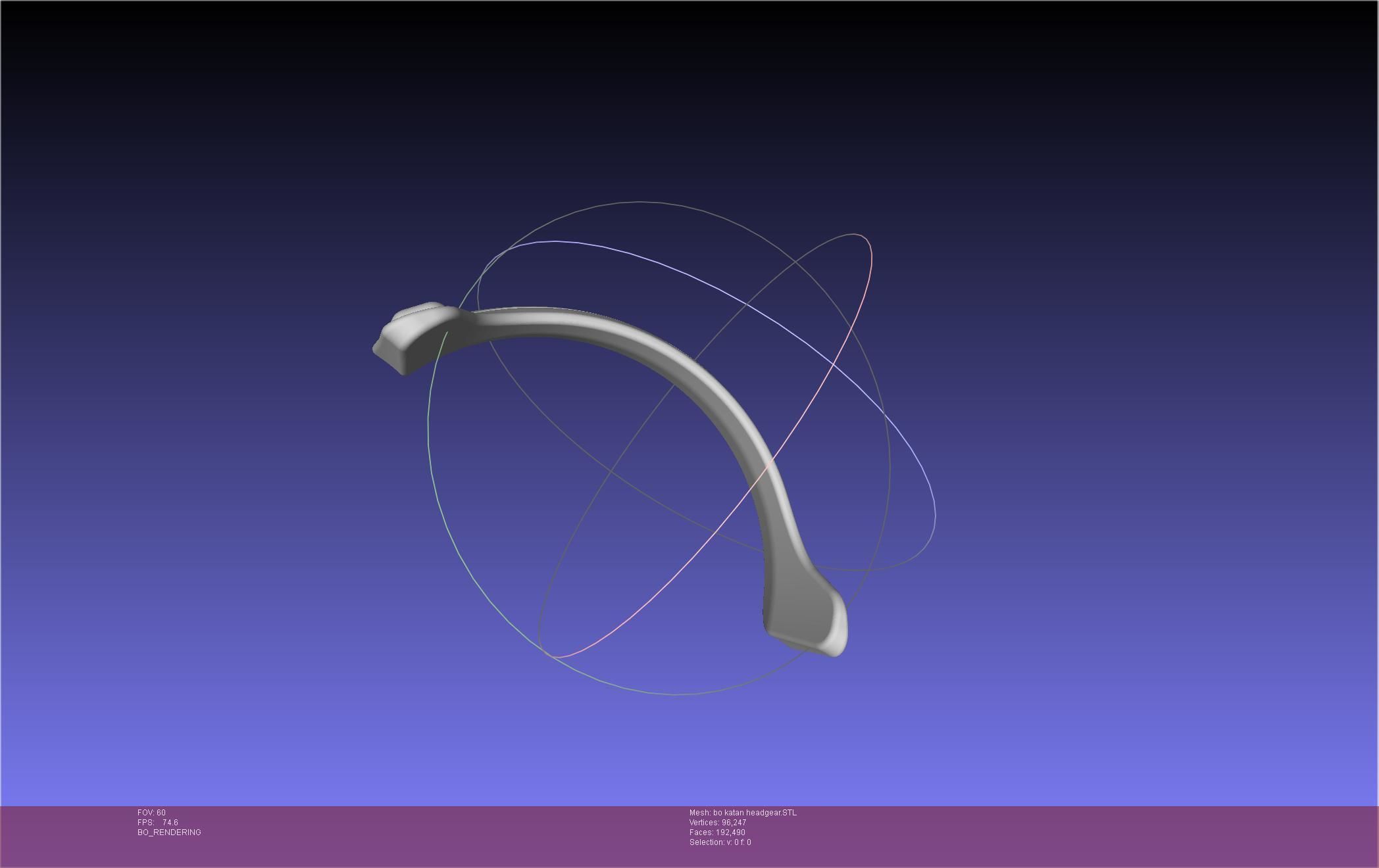 Star Wars The Mandalorian Bo-Katan Headgear Printable Model 3D print model_13