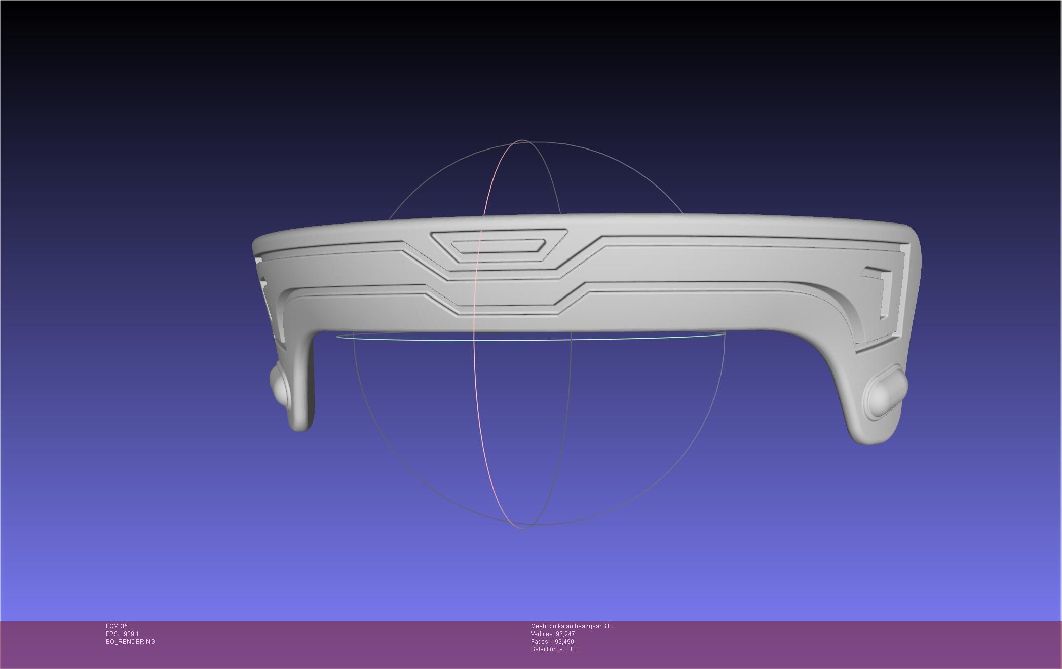 Star Wars The Mandalorian Bo-Katan Headgear Printable Model 3D print model_93