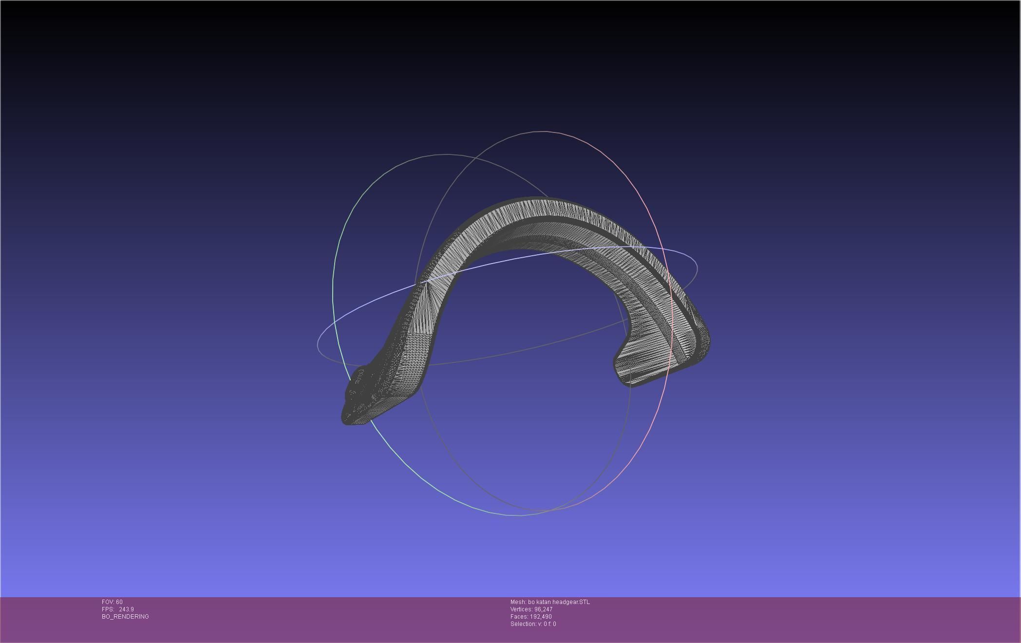 Star Wars The Mandalorian Bo-Katan Headgear Printable Model 3D print model_57