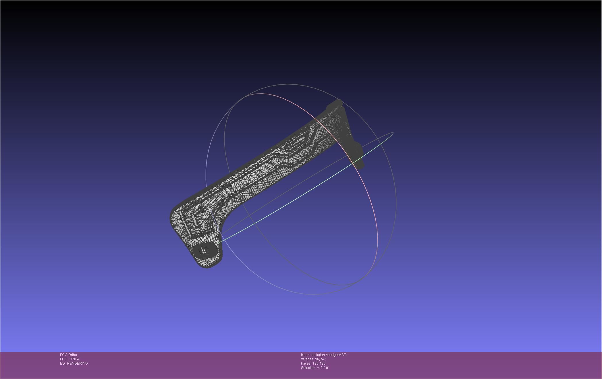Star Wars The Mandalorian Bo-Katan Headgear Printable Model 3D print model_73