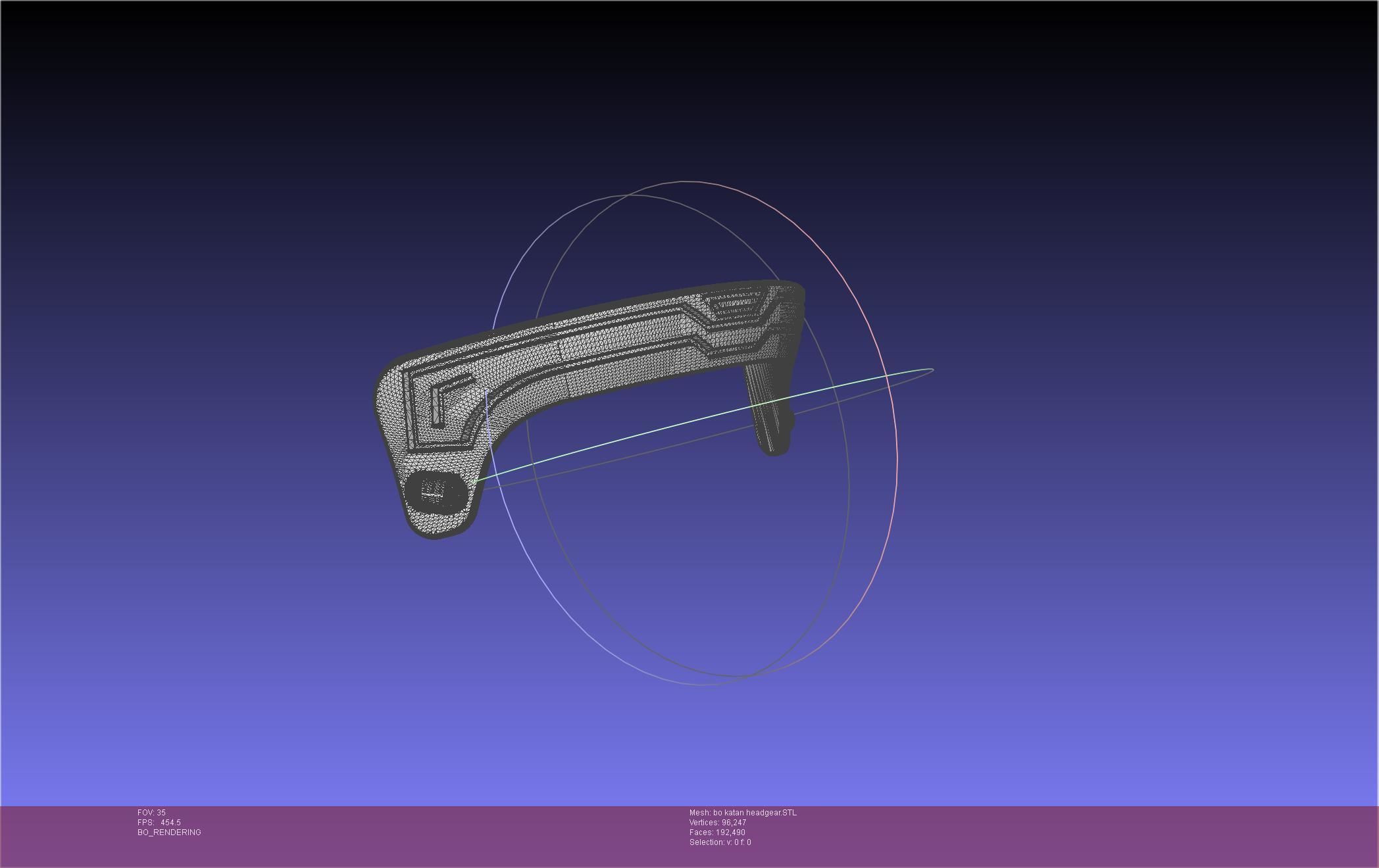 Star Wars The Mandalorian Bo-Katan Headgear Printable Model 3D print model_75