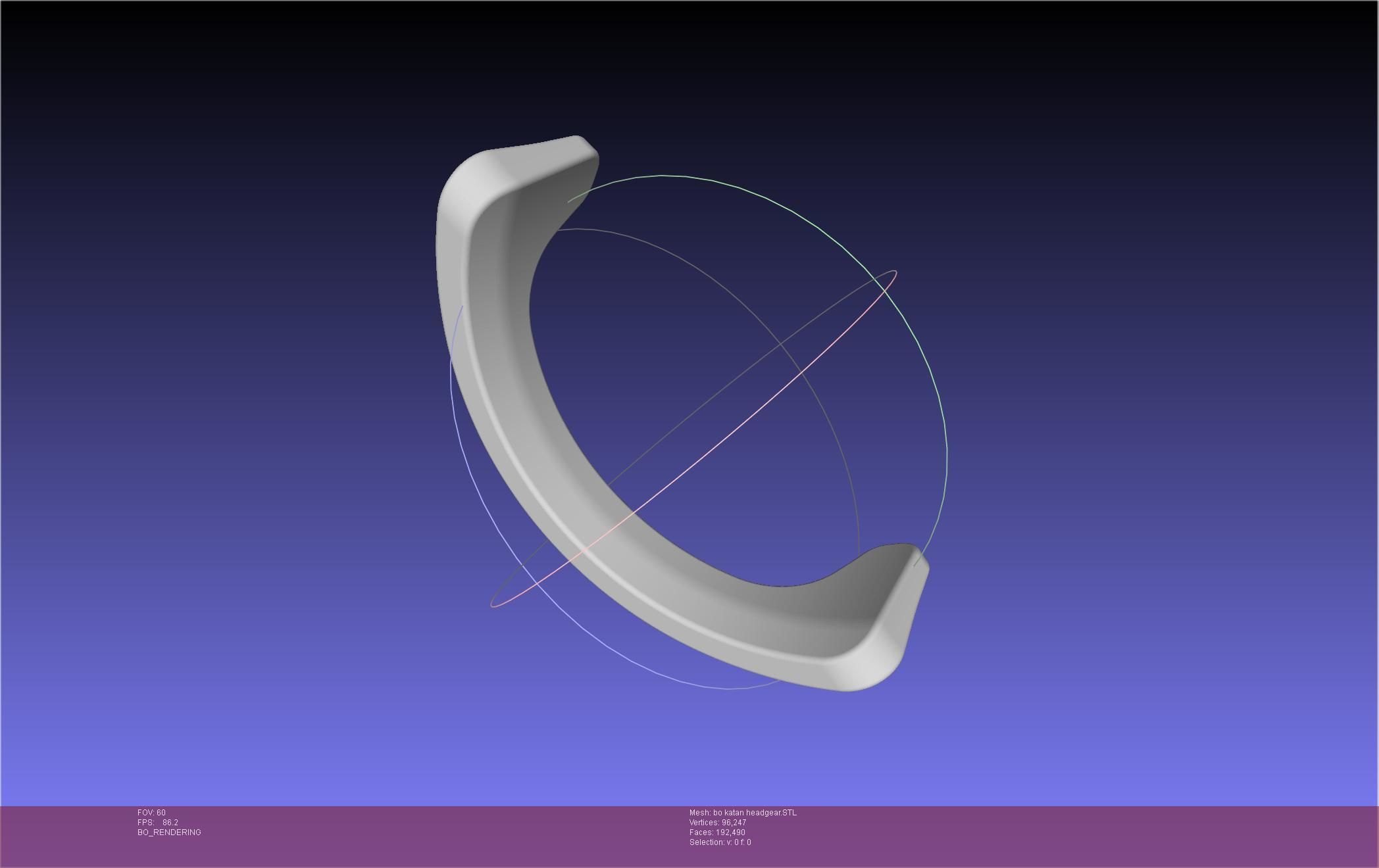 Star Wars The Mandalorian Bo-Katan Headgear Printable Model 3D print model_16