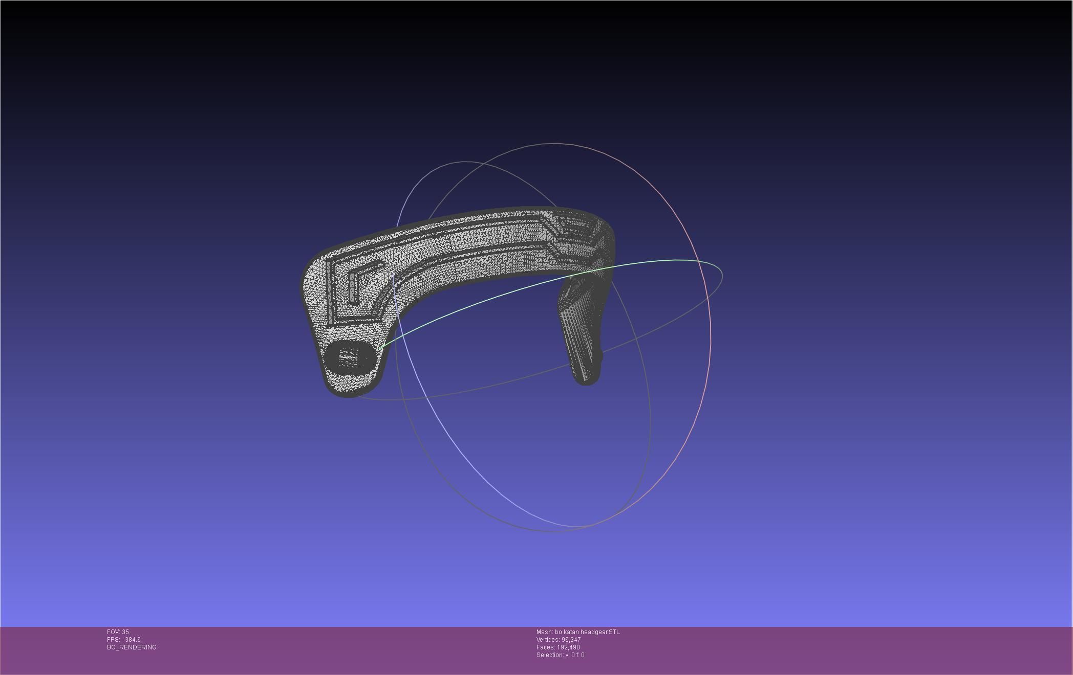 Star Wars The Mandalorian Bo-Katan Headgear Printable Model 3D print model_76