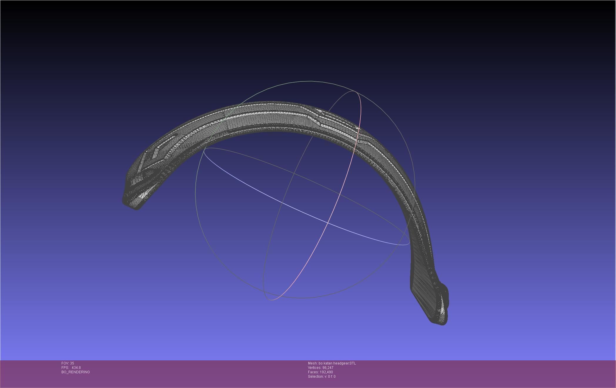 Star Wars The Mandalorian Bo-Katan Headgear Printable Model 3D print model_86