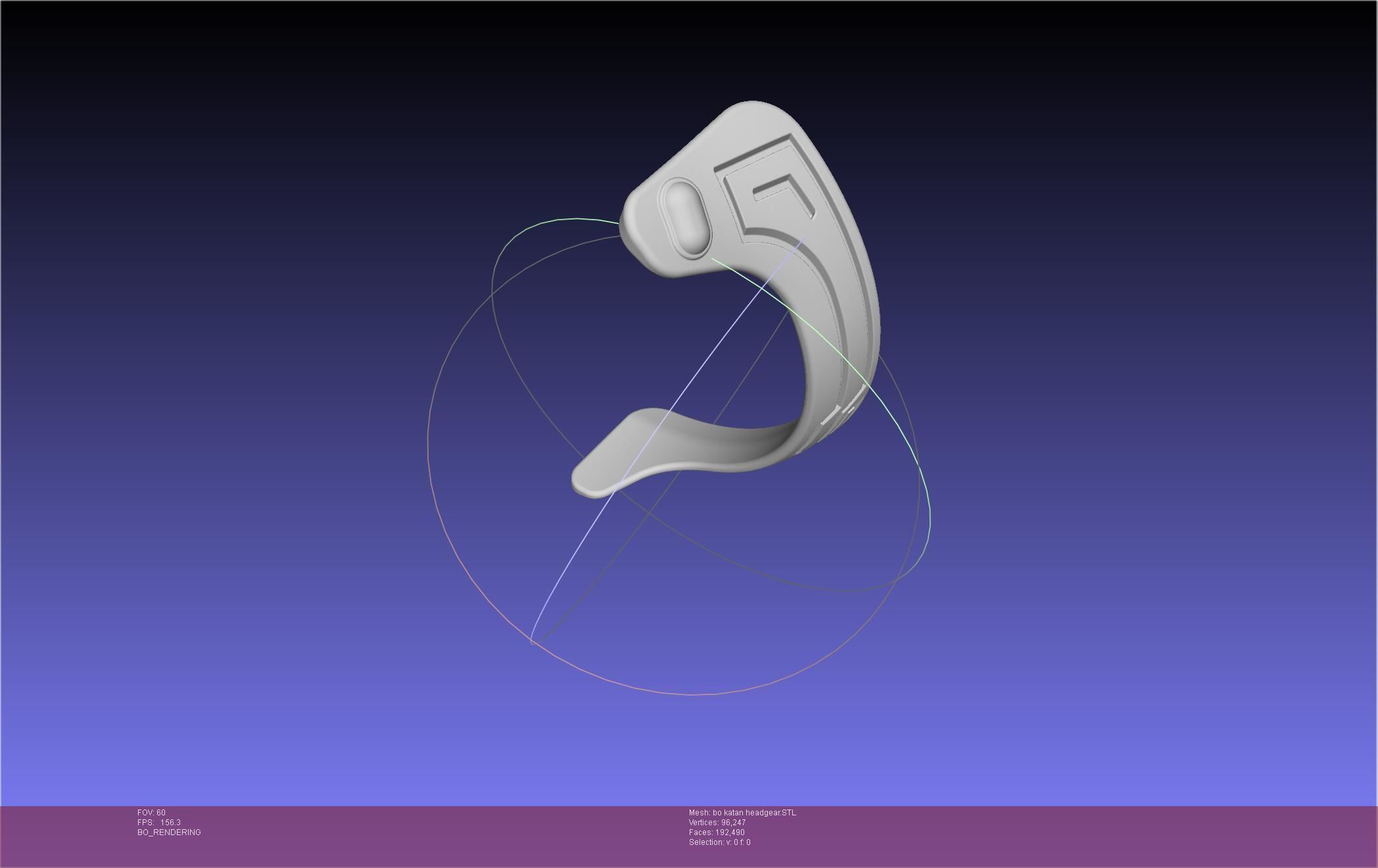 Star Wars The Mandalorian Bo-Katan Headgear Printable Model 3D print model_33