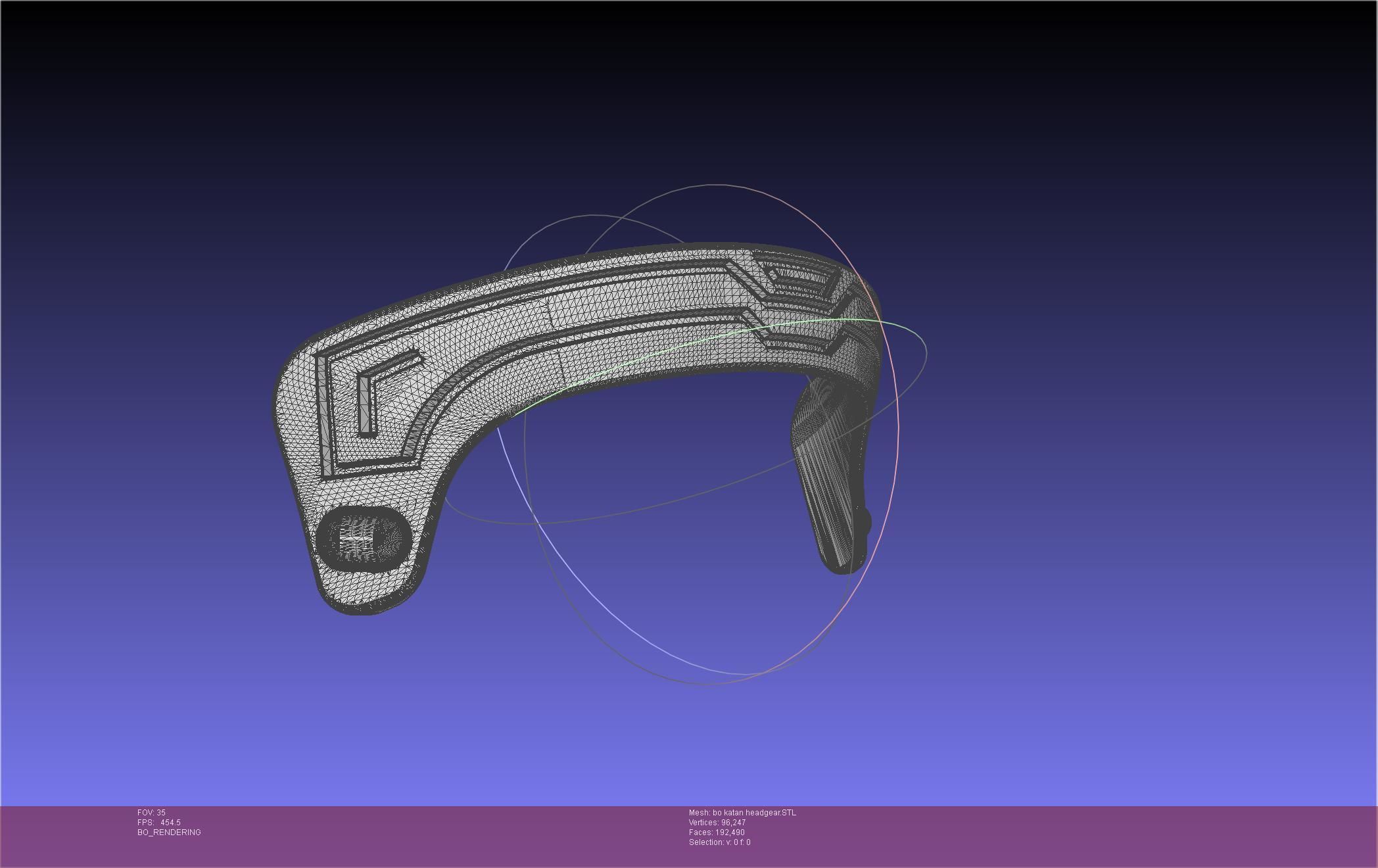 Star Wars The Mandalorian Bo-Katan Headgear Printable Model 3D print model_79