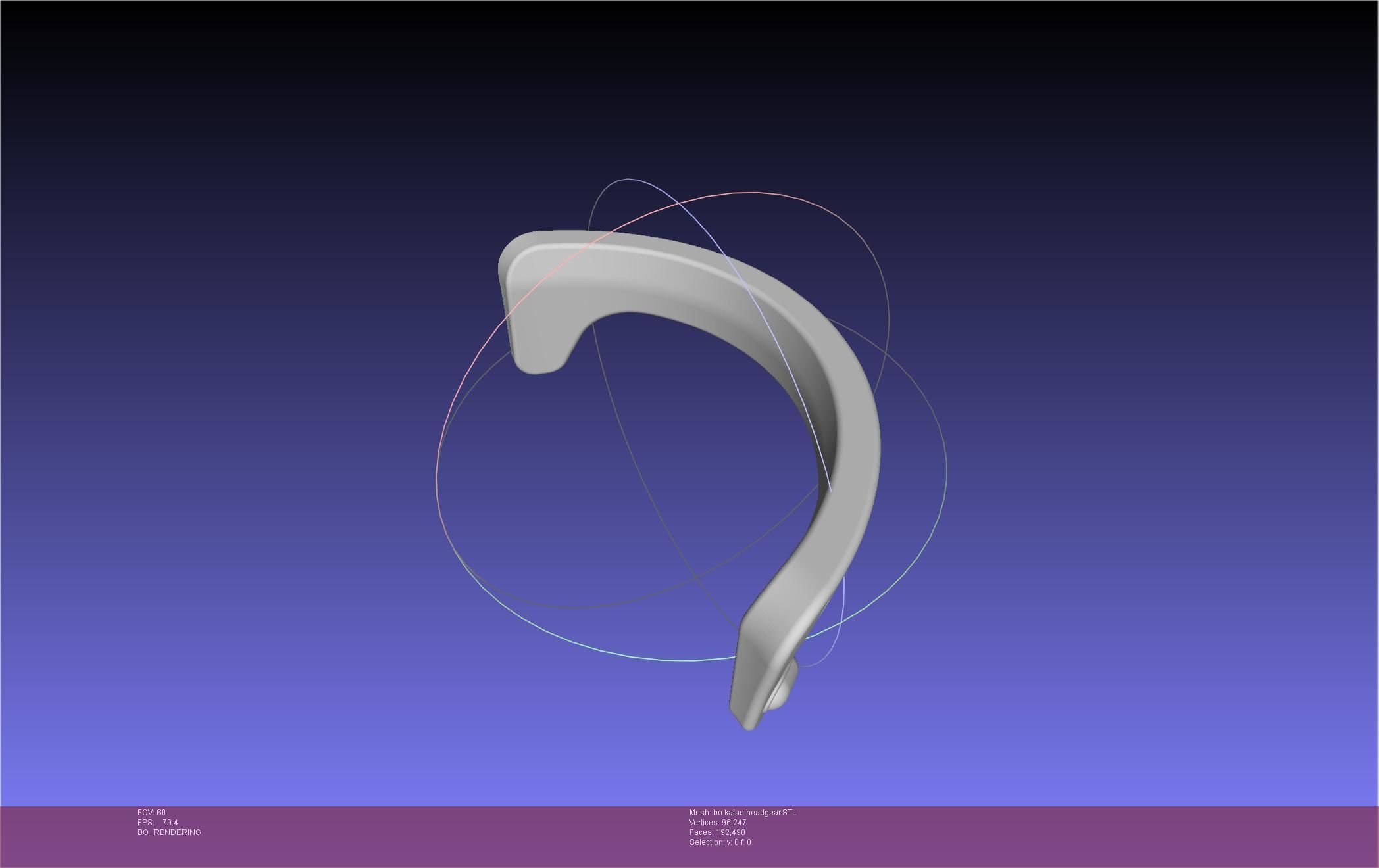 Star Wars The Mandalorian Bo-Katan Headgear Printable Model 3D print model_28