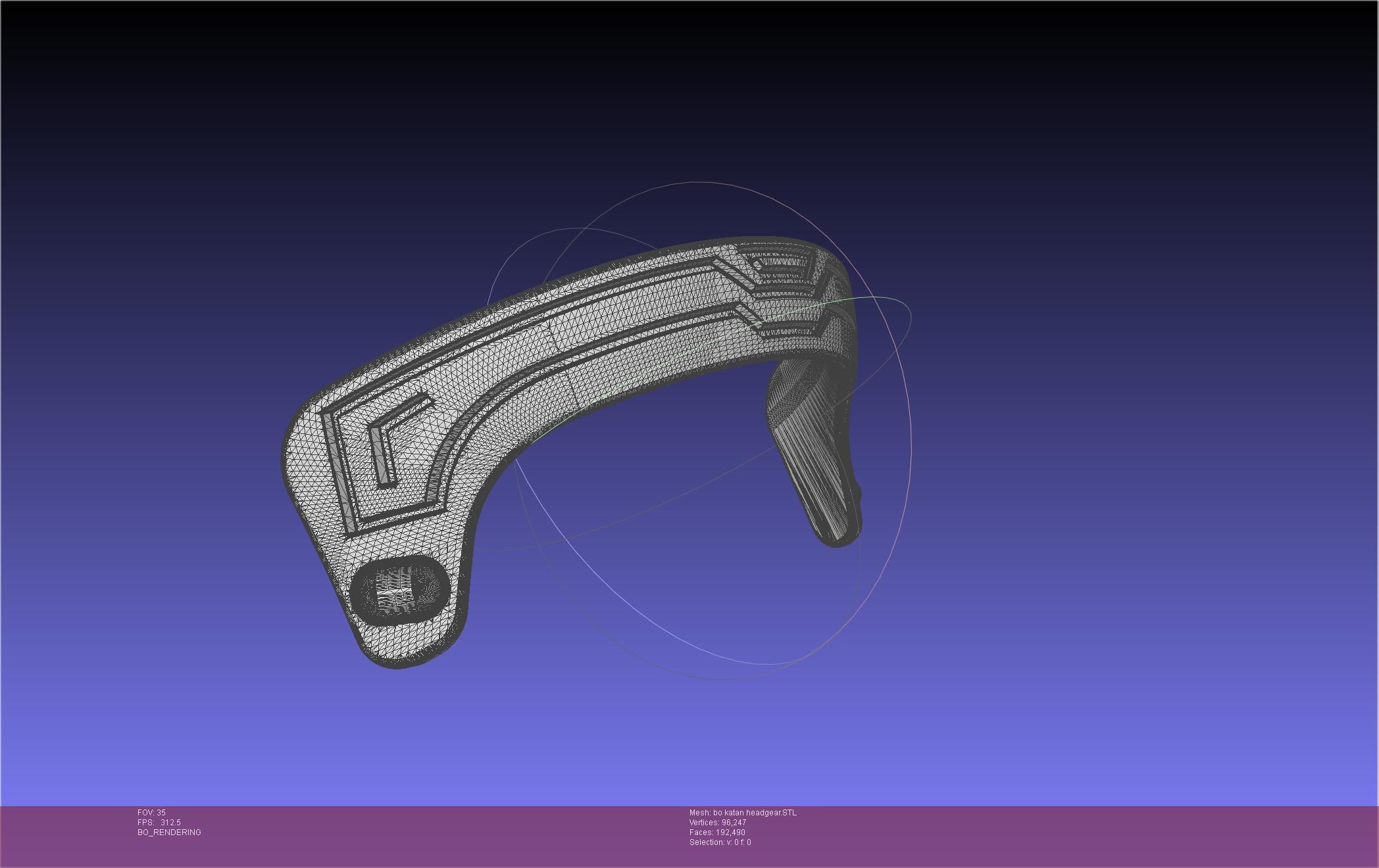 Star Wars The Mandalorian Bo-Katan Headgear Printable Model 3D print model_84