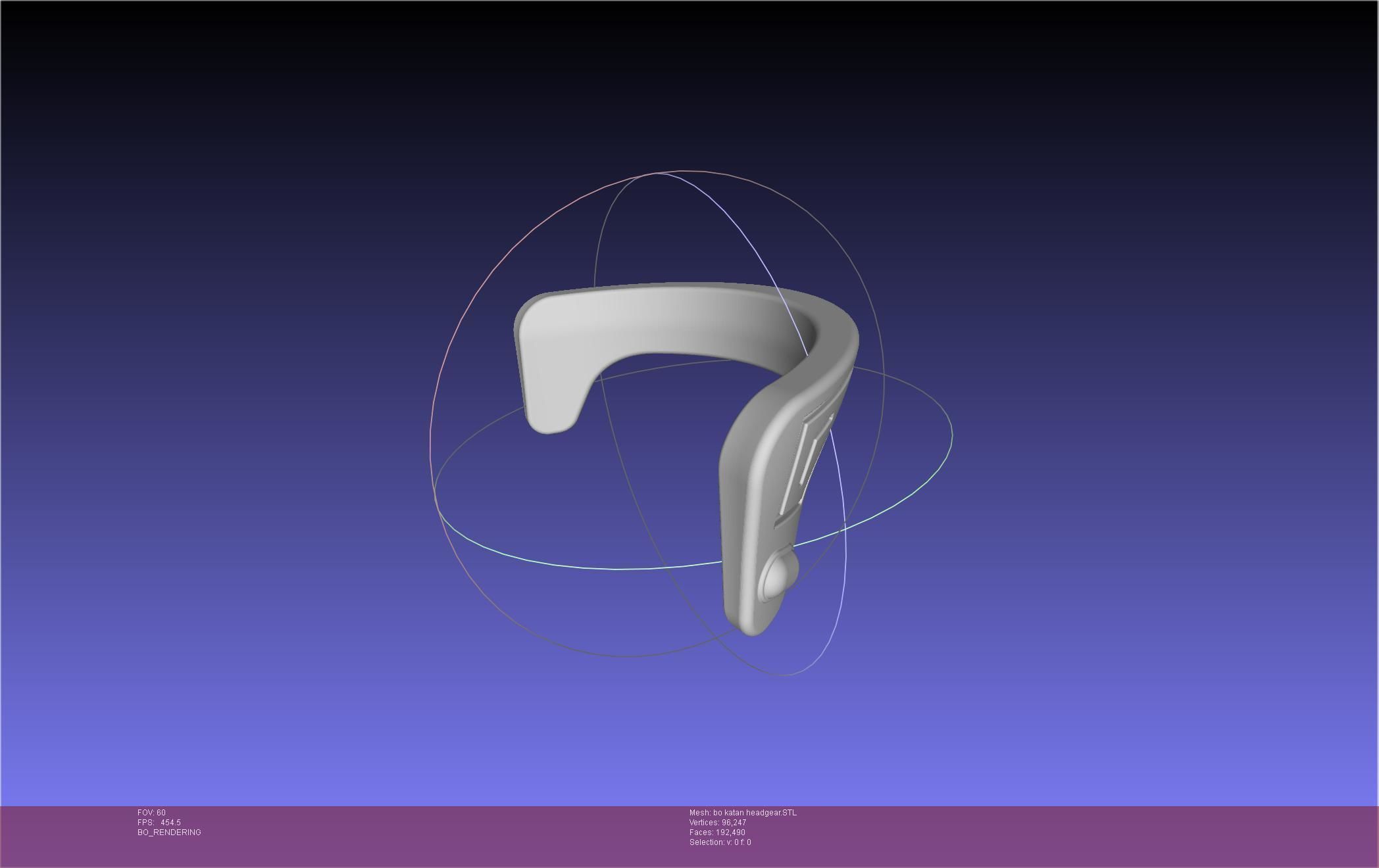 Star Wars The Mandalorian Bo-Katan Headgear Printable Model 3D print model_48