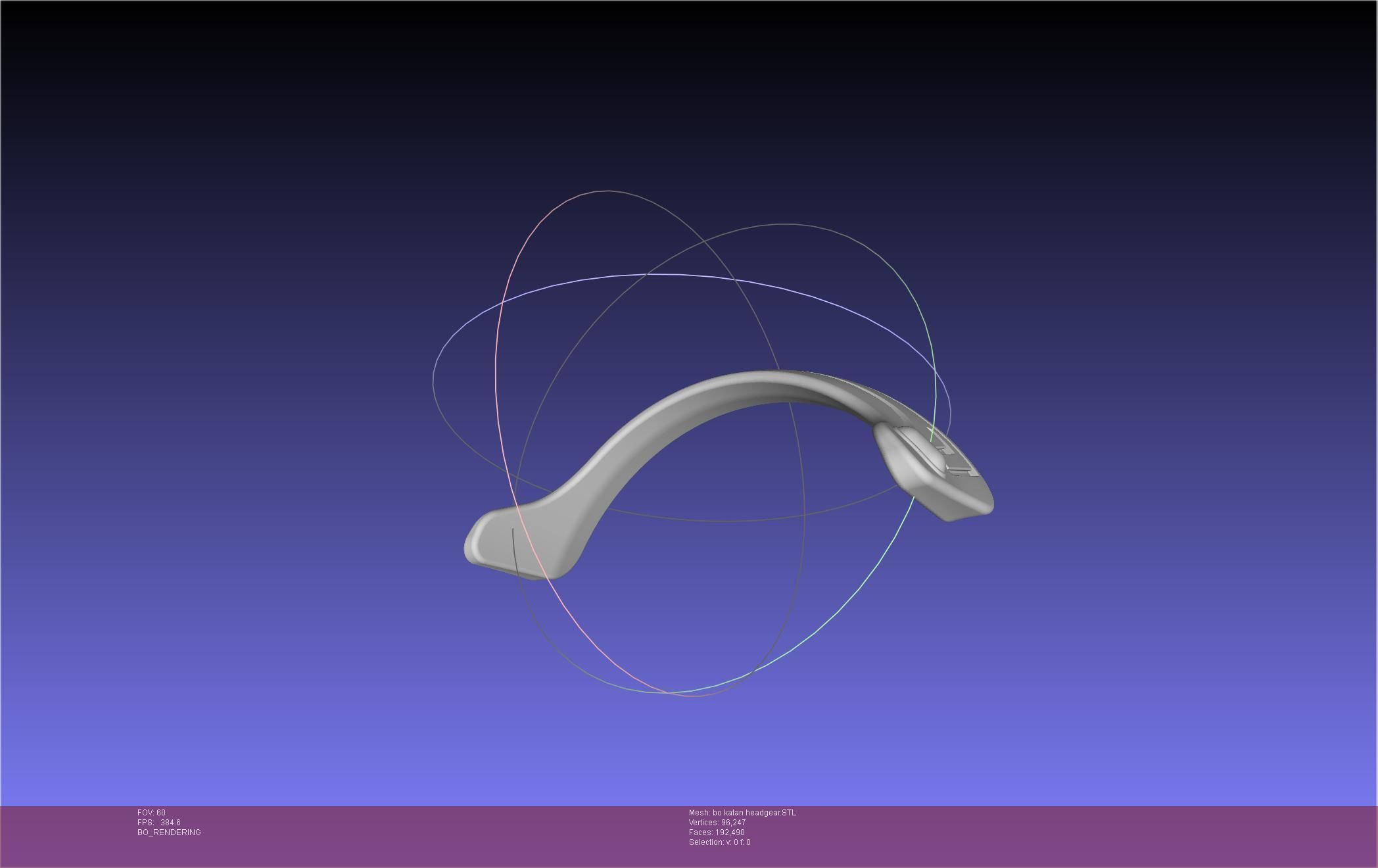 Star Wars The Mandalorian Bo-Katan Headgear Printable Model 3D print model_53