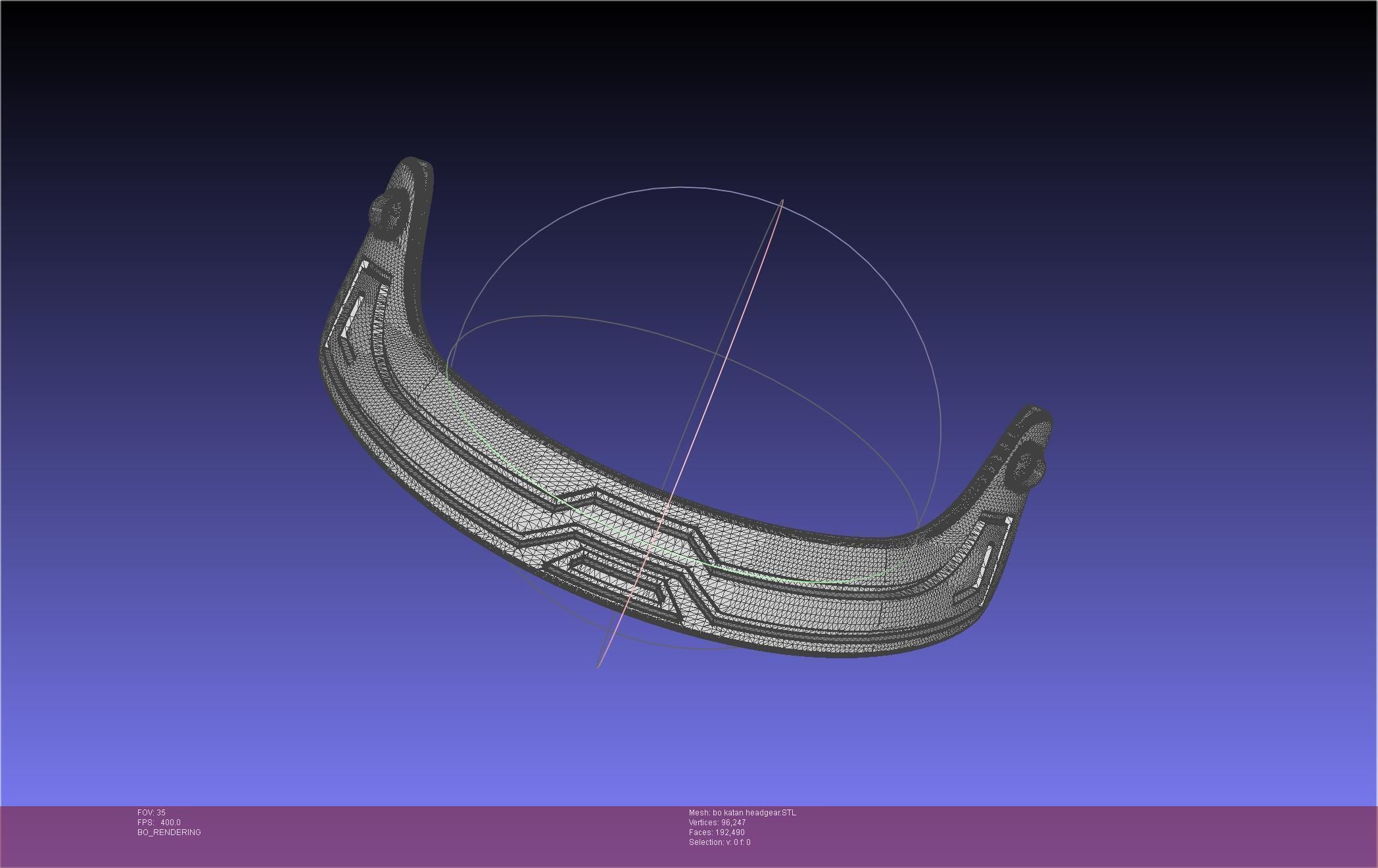 Star Wars The Mandalorian Bo-Katan Headgear Printable Model 3D print model_107